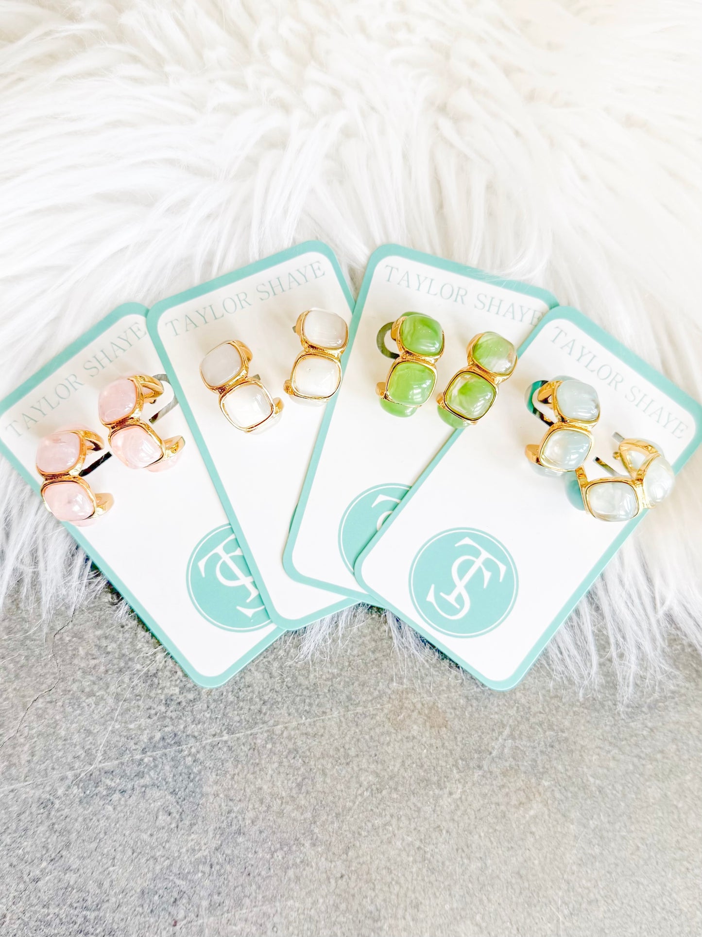 Pippa Stone Hoops