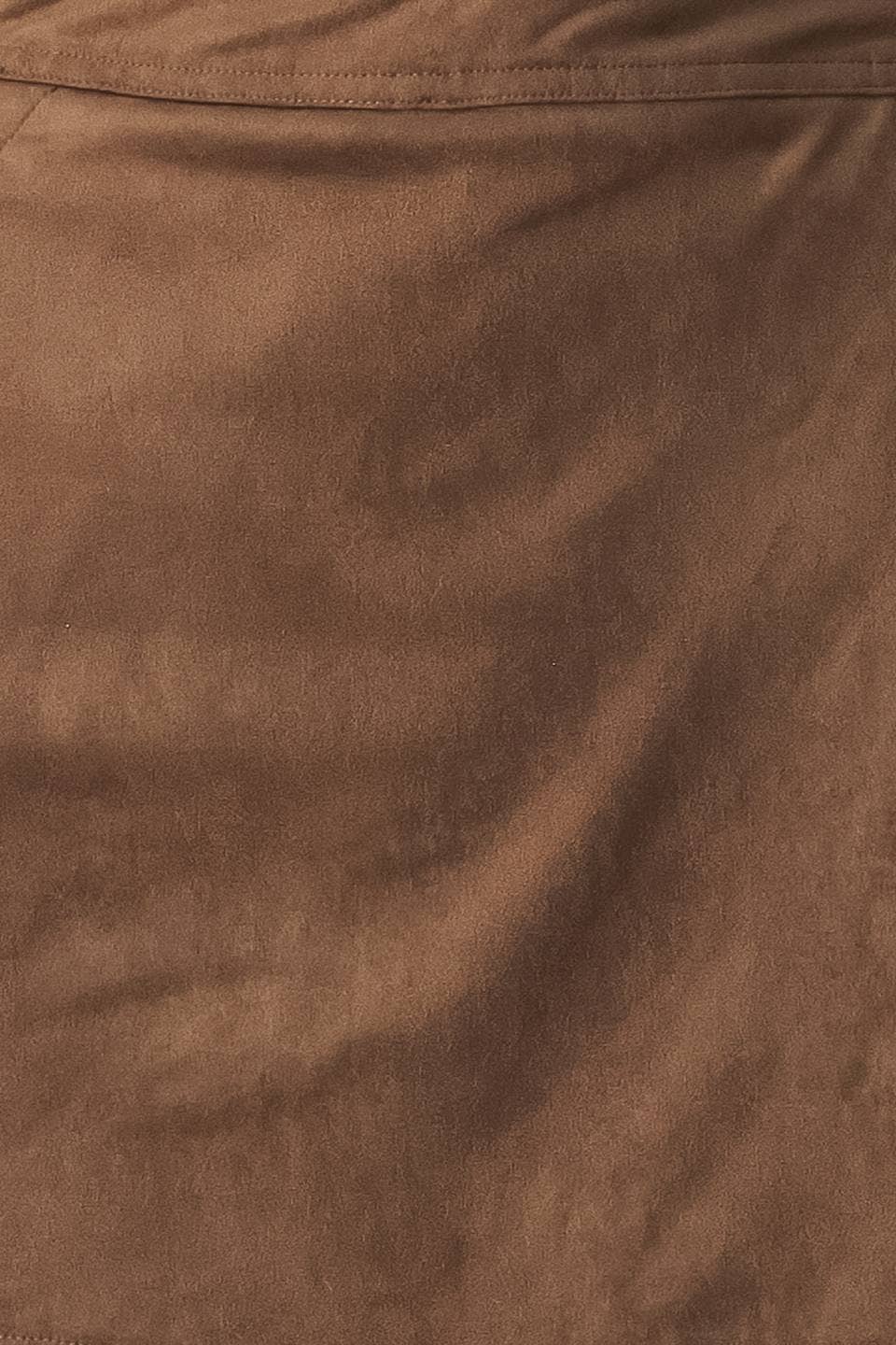 Espresso Suede Skort