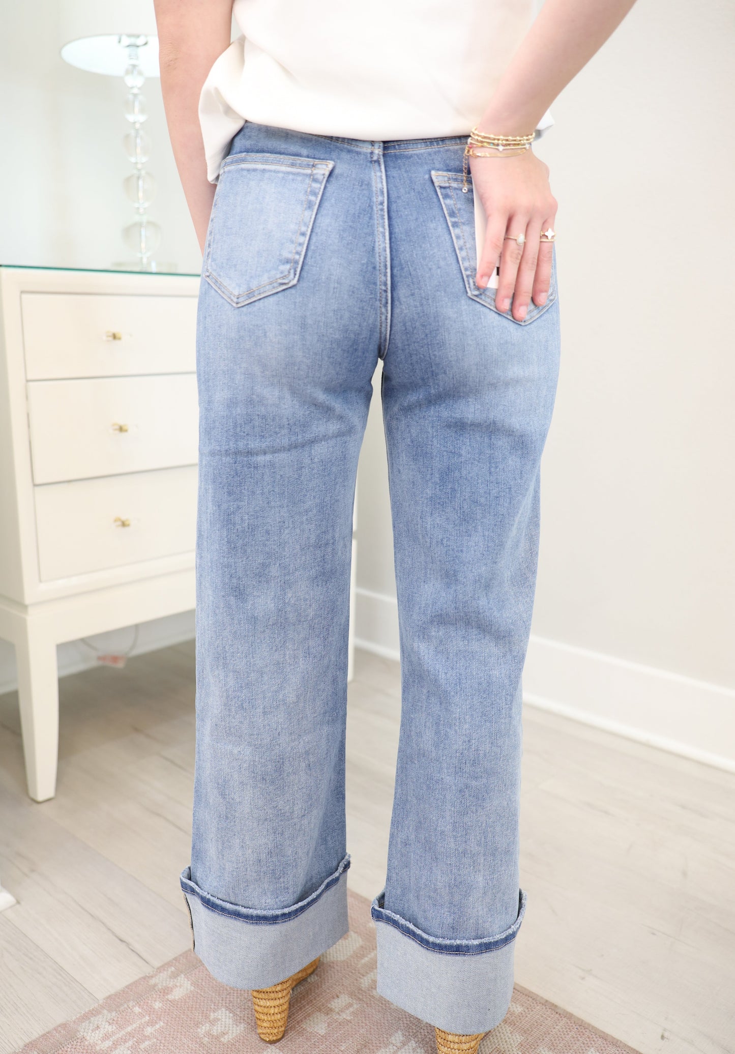 Super H/R Wide Leg Jean