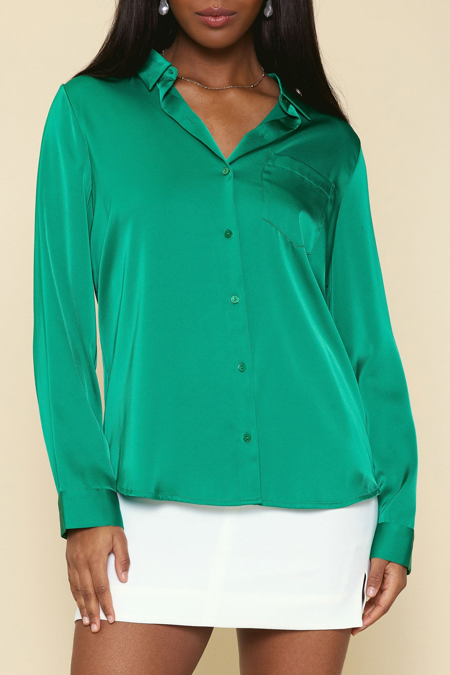 Kelli Satin Shirt