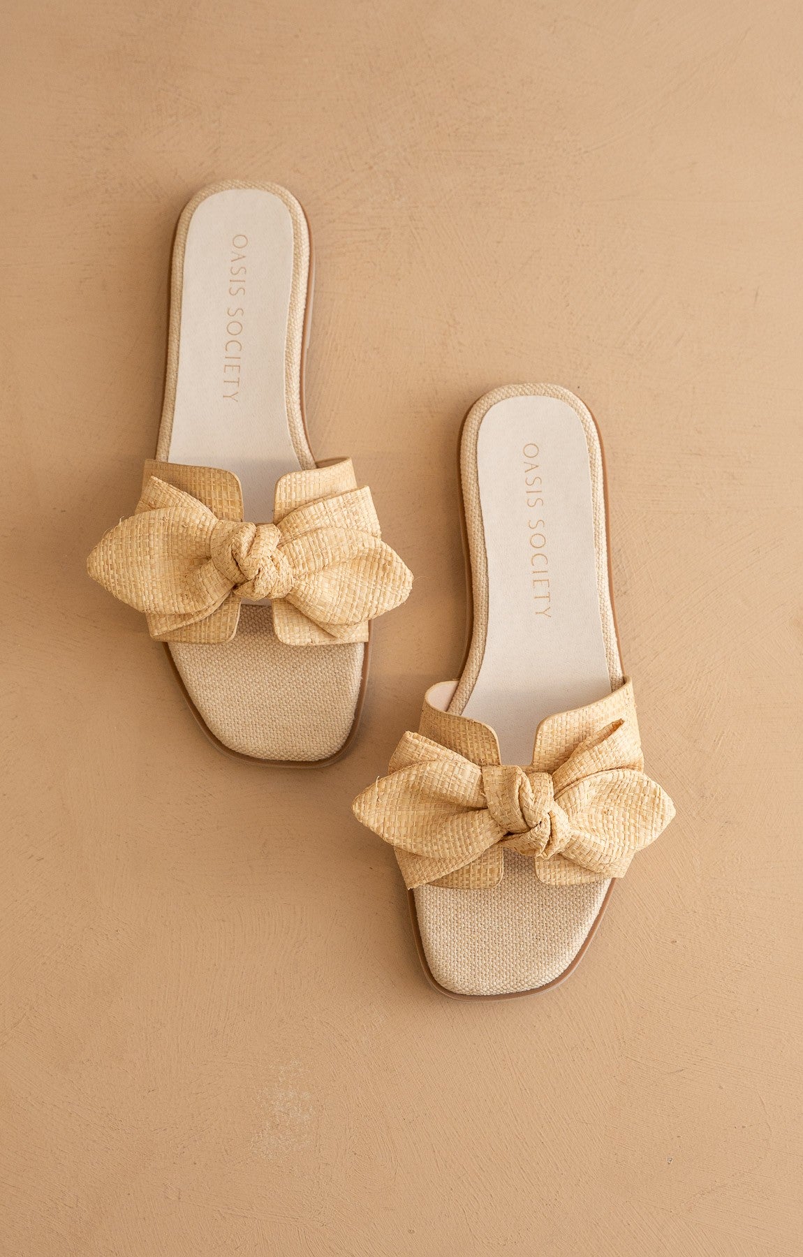 Ginny Textured Bow Sandals