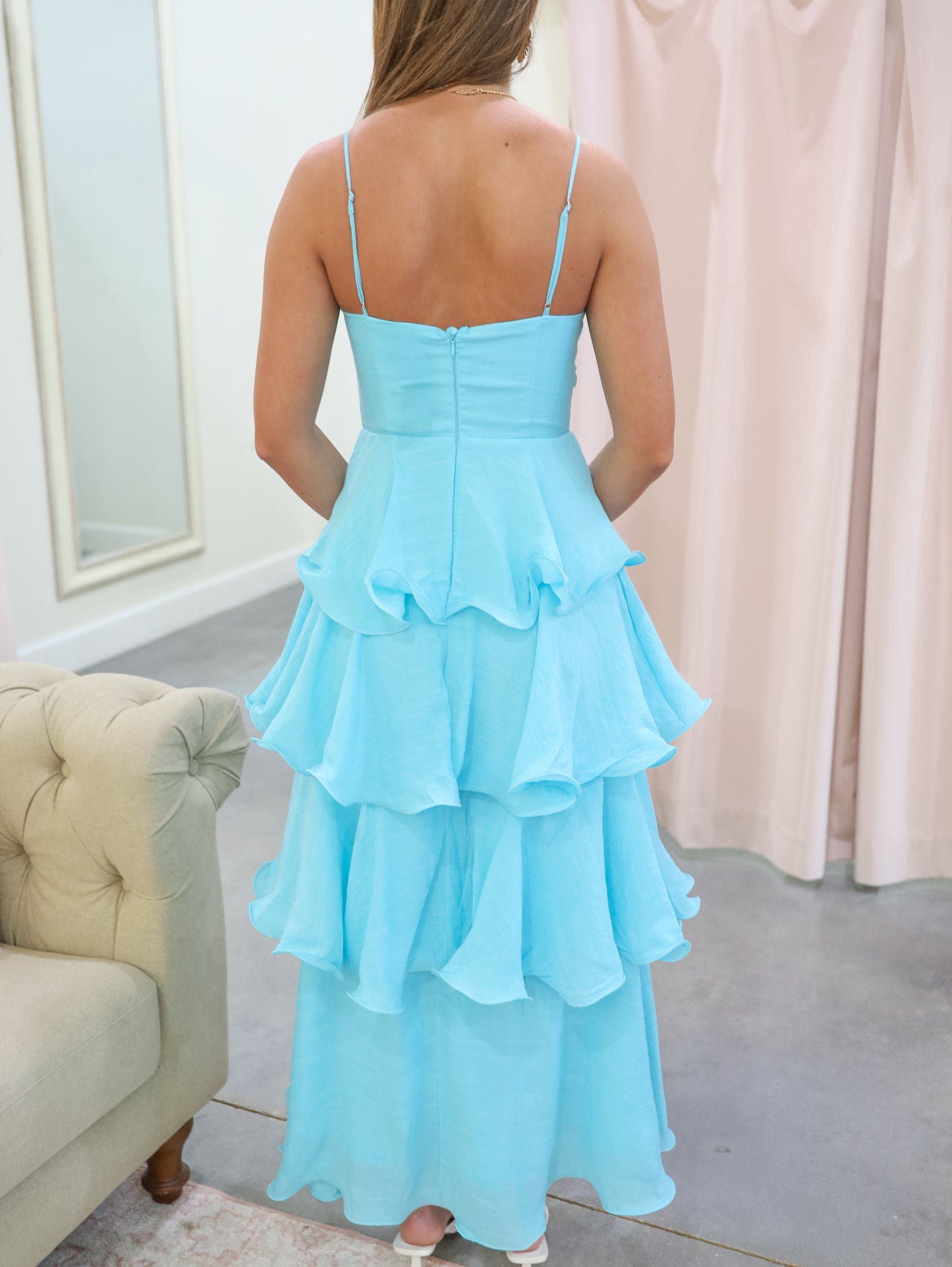 Leona Ruffle Tiered Maxi Dress