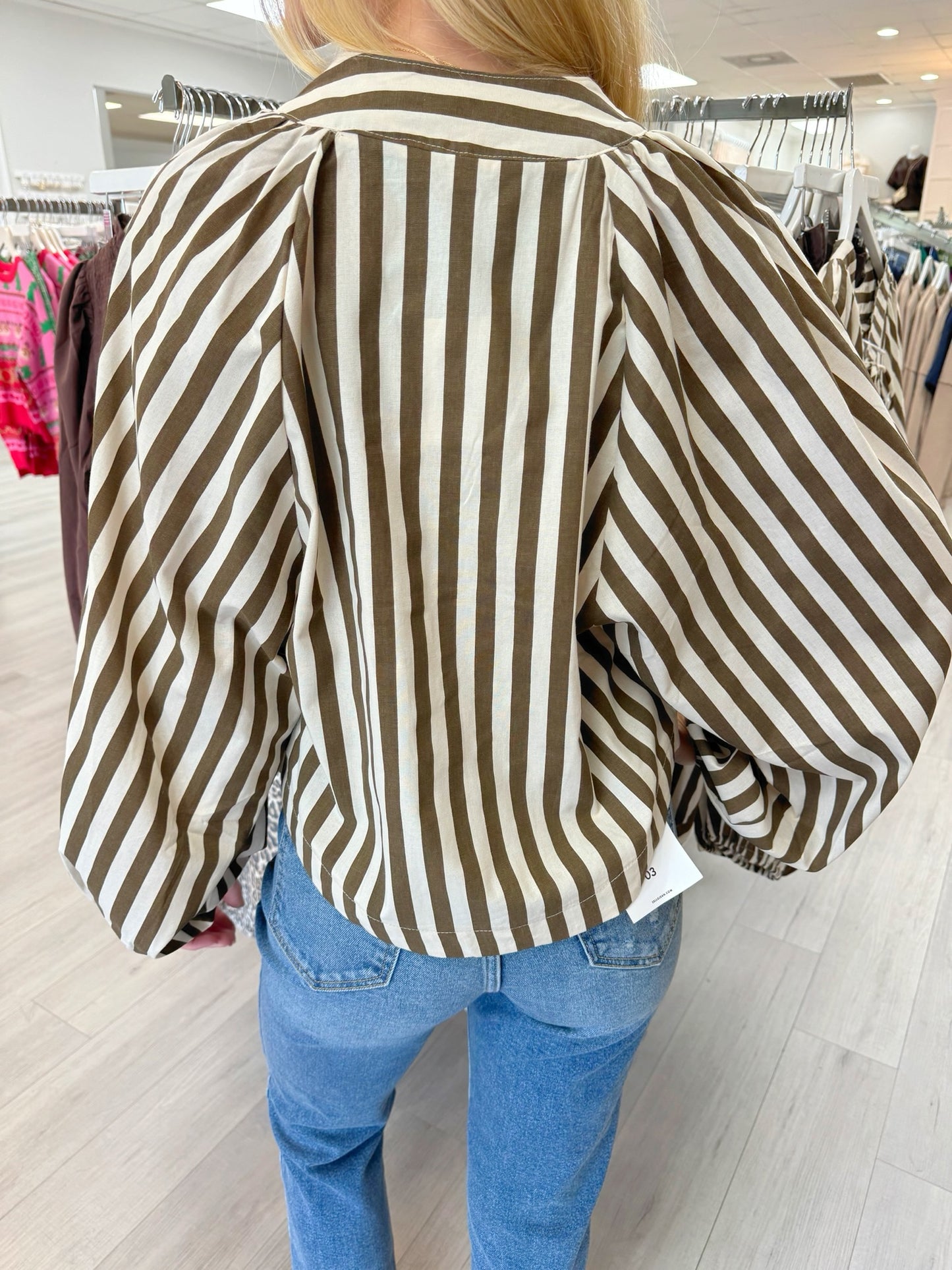 Dolman Lace-Up Blouse