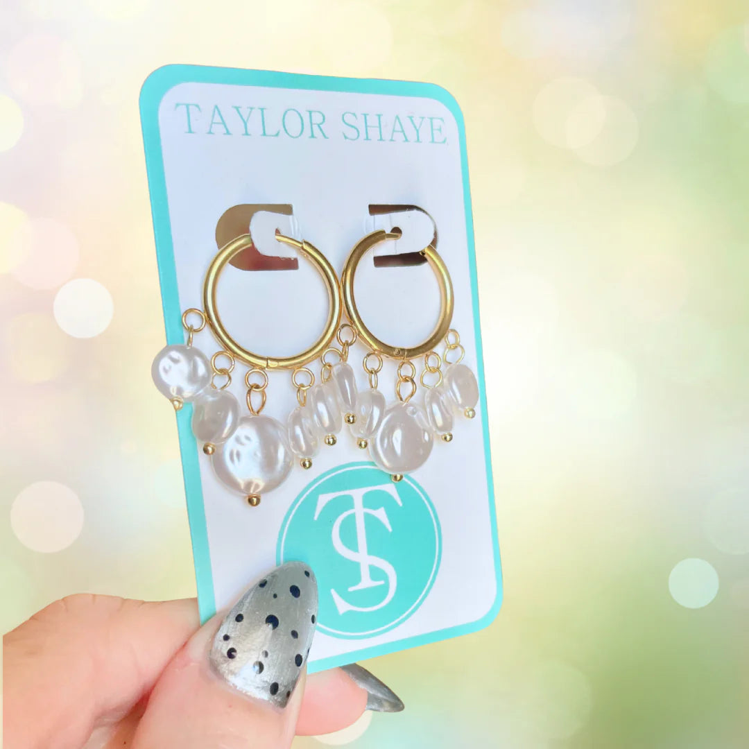 Polly Pearl Hoops