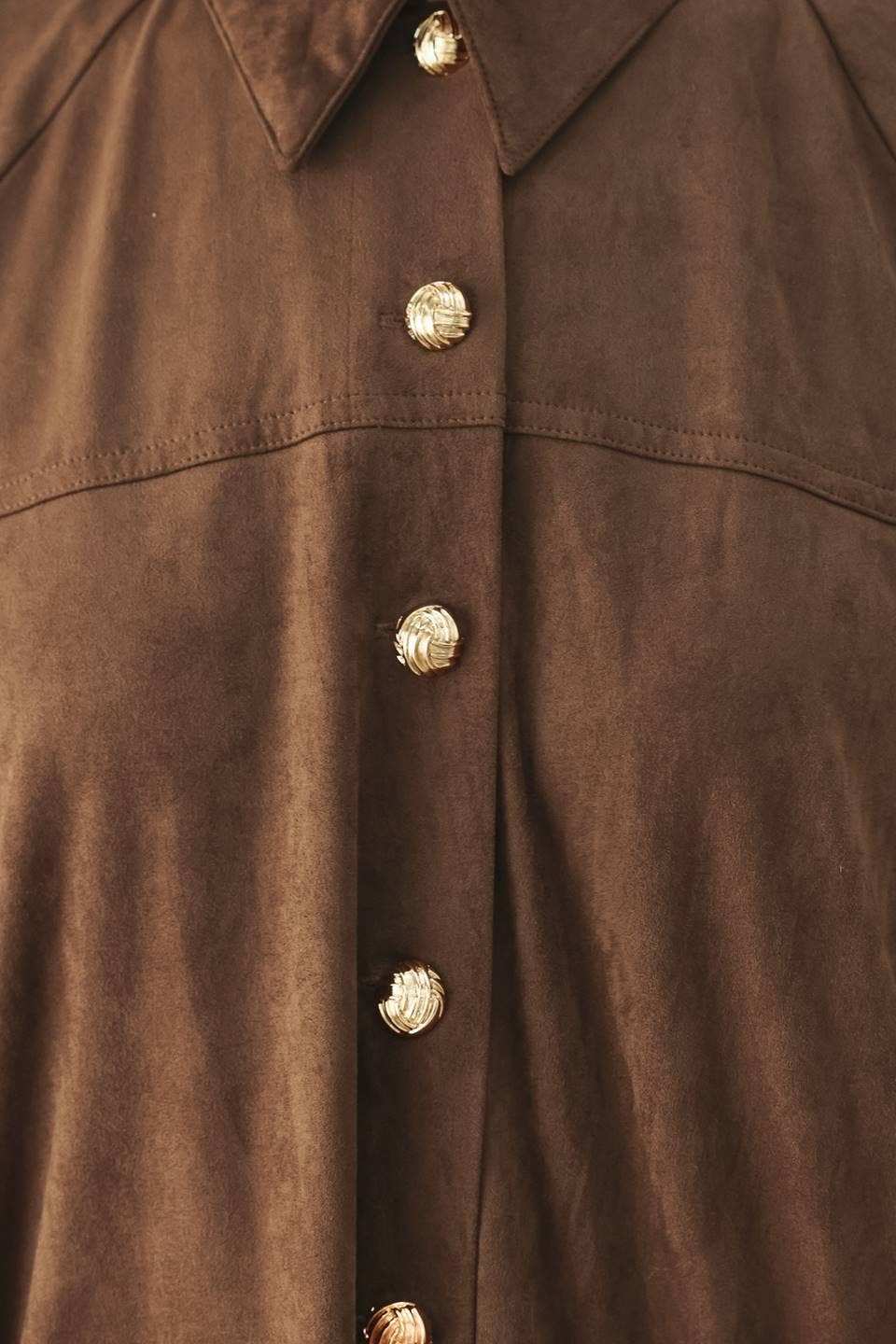 Espresso Suede Top
