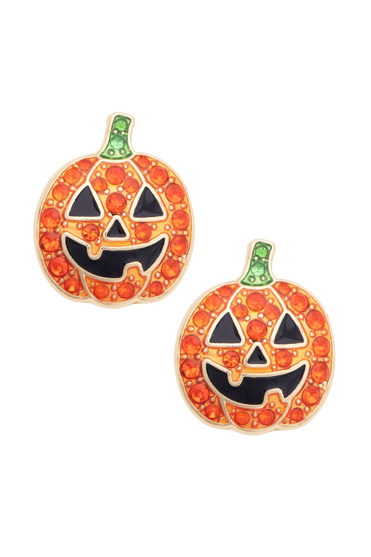 Pumpkin Stud Earrings