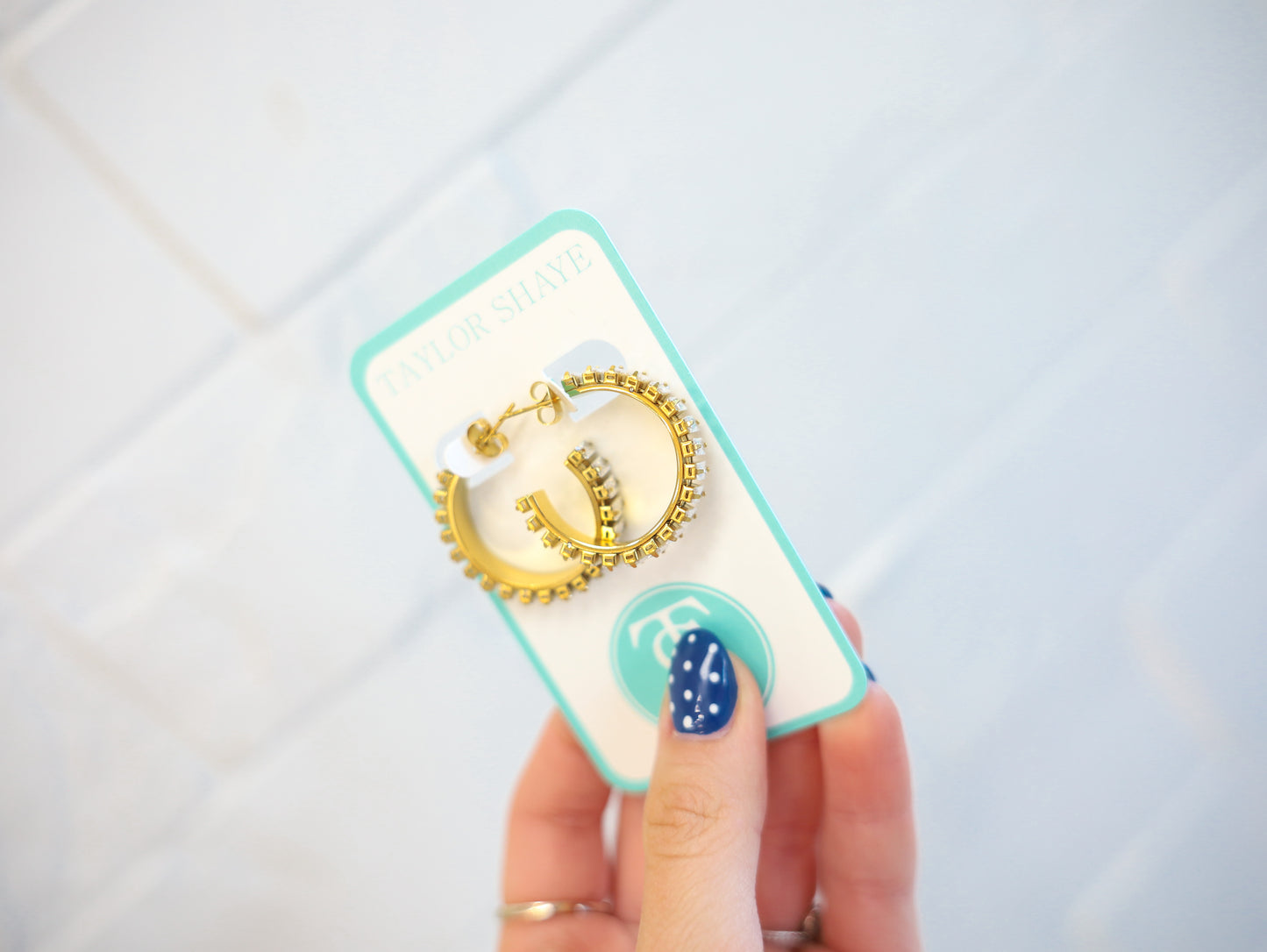 Rhinestone Hoops