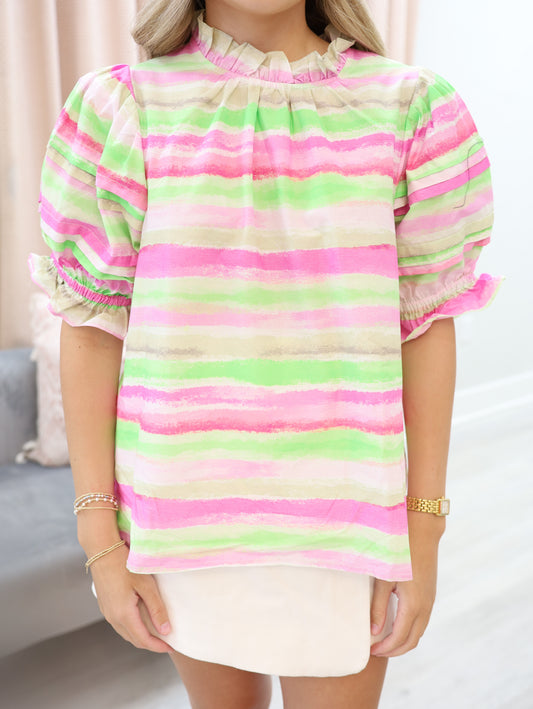 Striped Multicolor Top