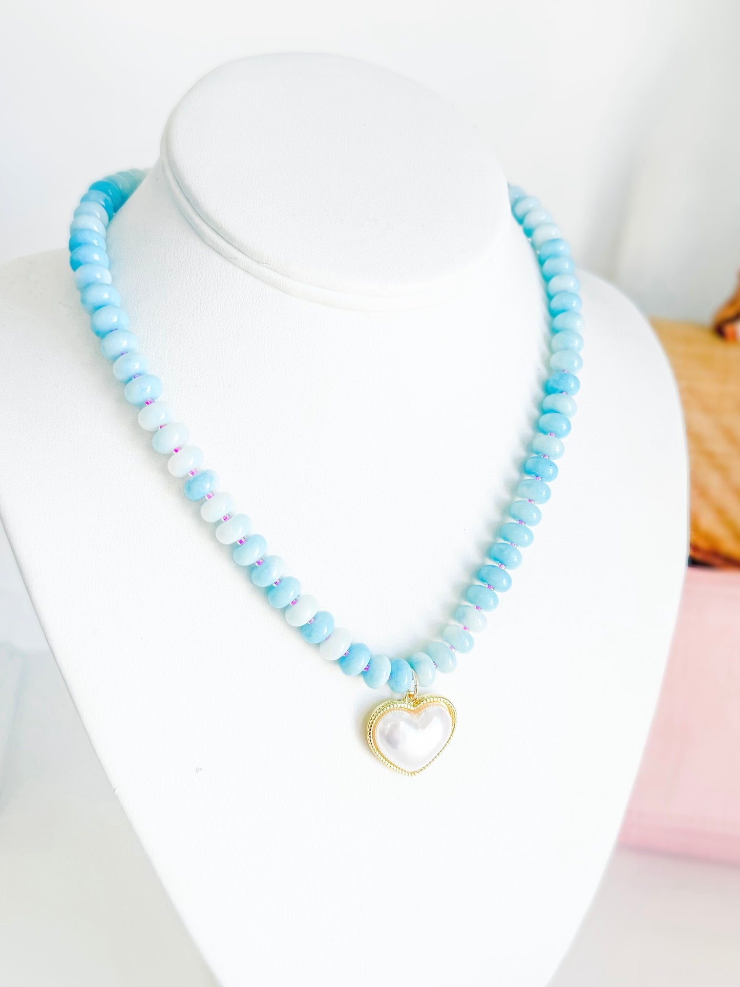 Heart Beaded Candy Necklace