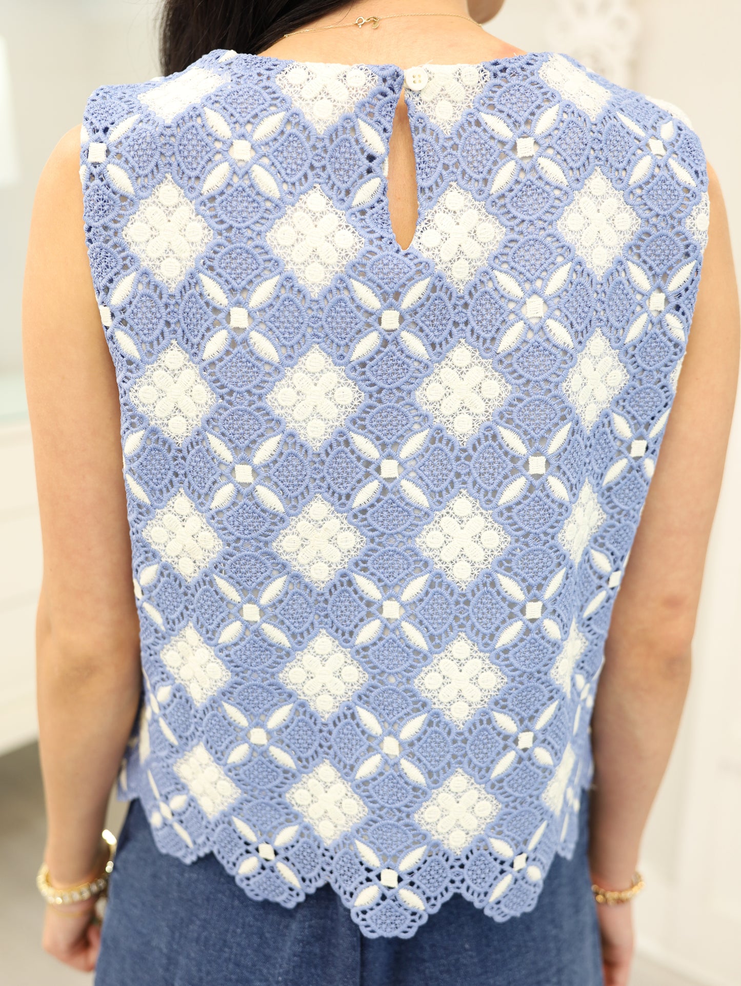 Woven Lace Top