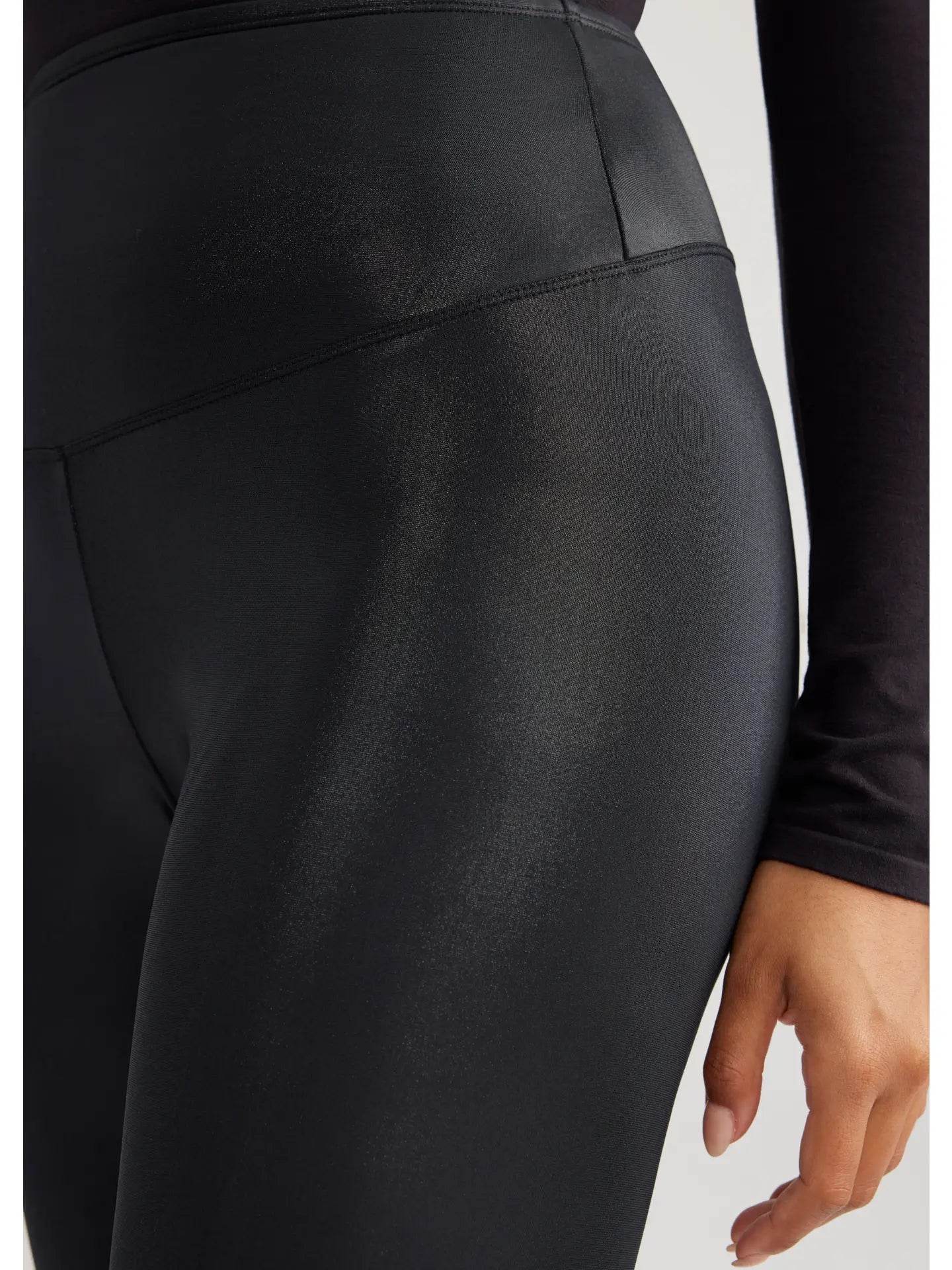 Black Leggings, Stretchy Leggings, Shaping Leggings, Shiny Leggings, Thick Banded Leggings, Ankle Length Leggings, Flattering Leggings, Fall Leggings, Dressy Leggings, Work Leggings, Elektra Coated Shaping Leggings