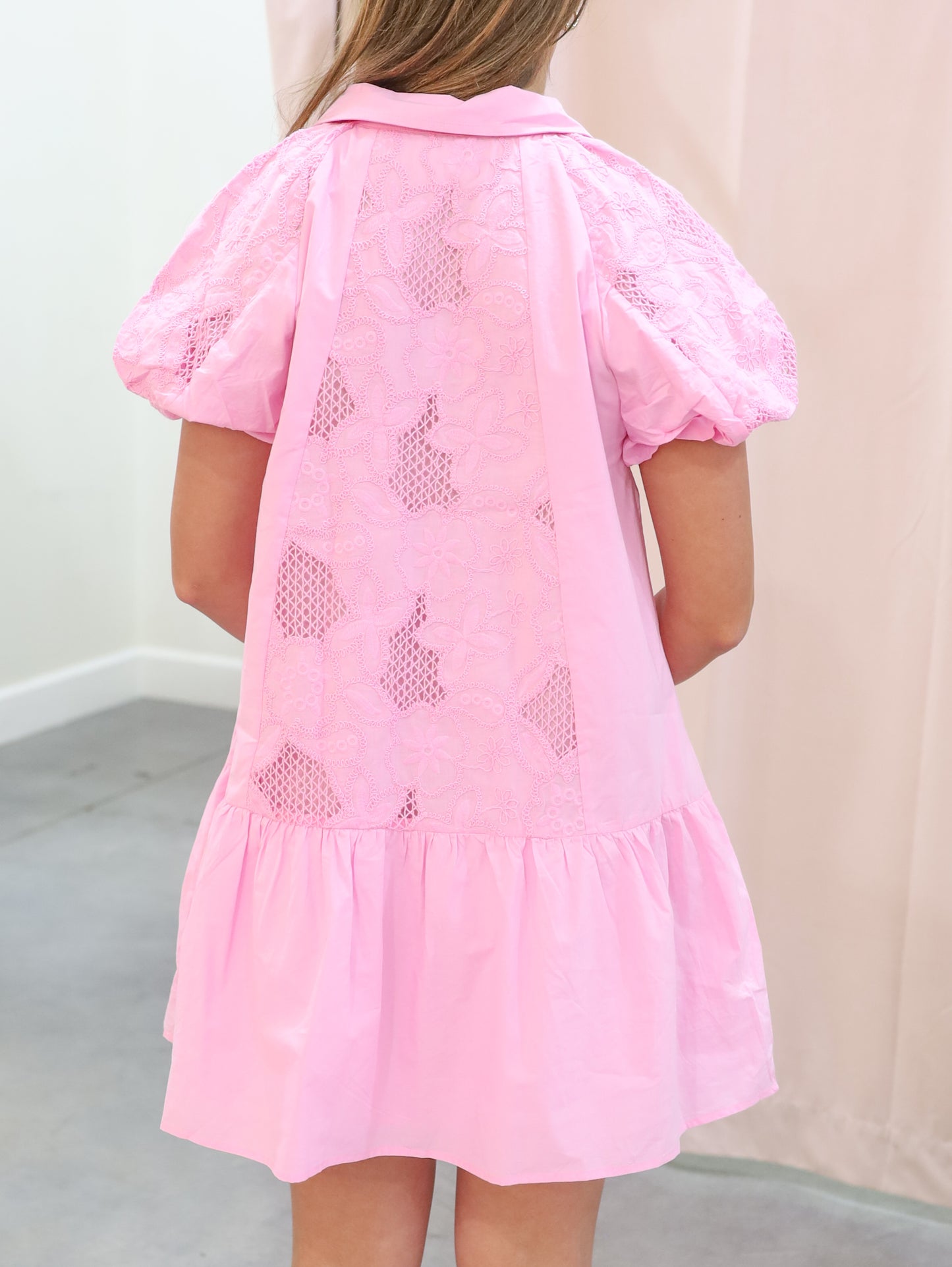 Alana Floral Embroidered Mini Dress