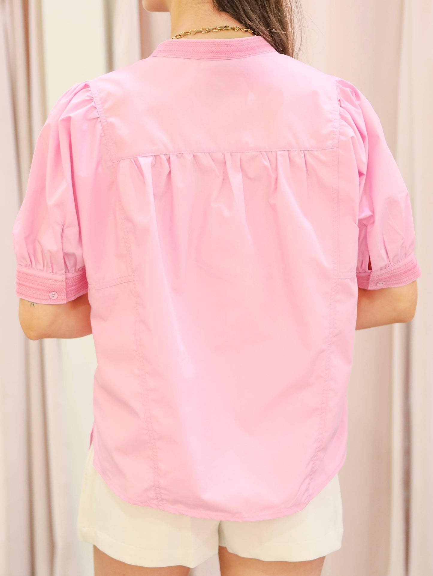 Carolyn Puff Sleeve Button Down Top