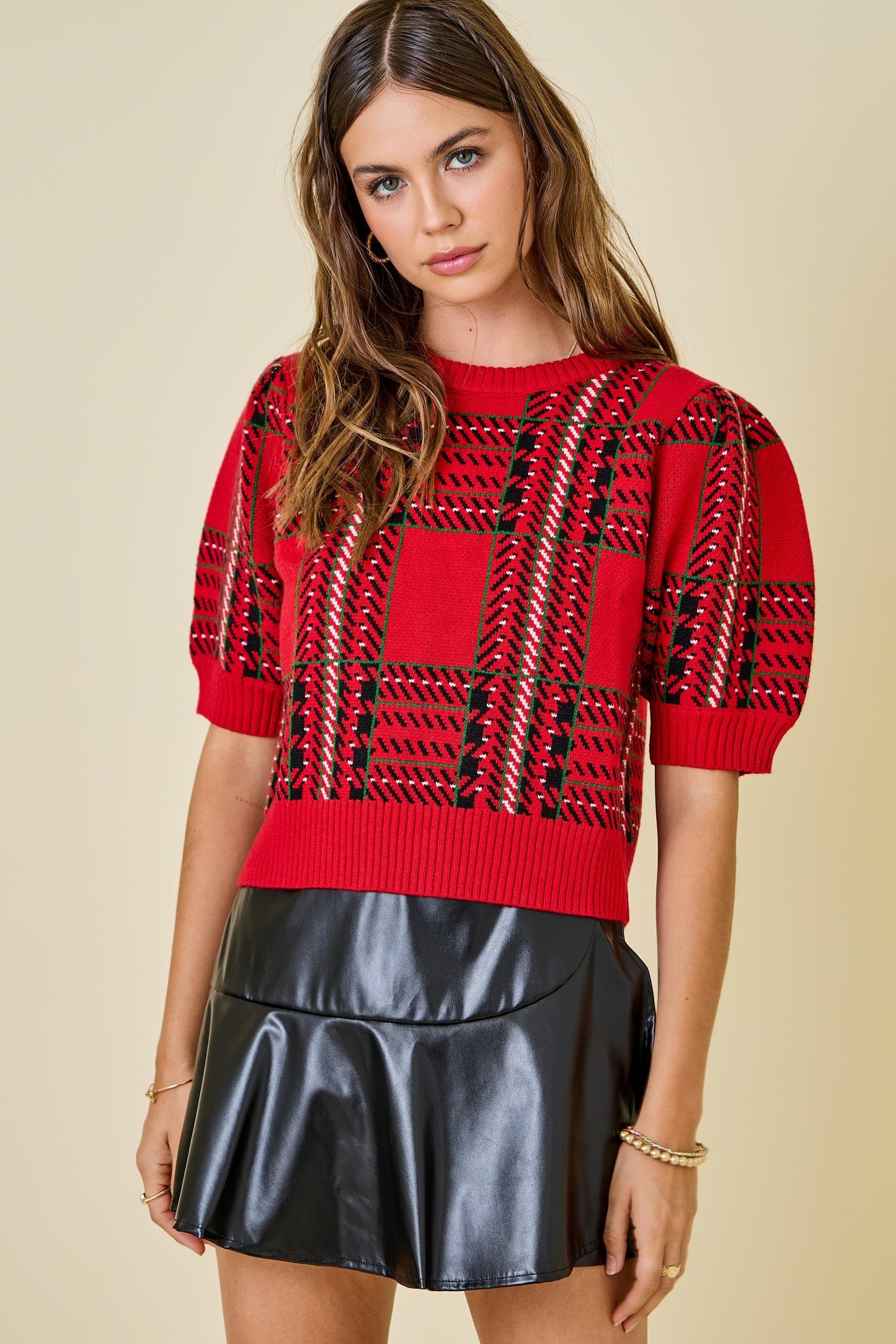 Checkered Plaid Sweater