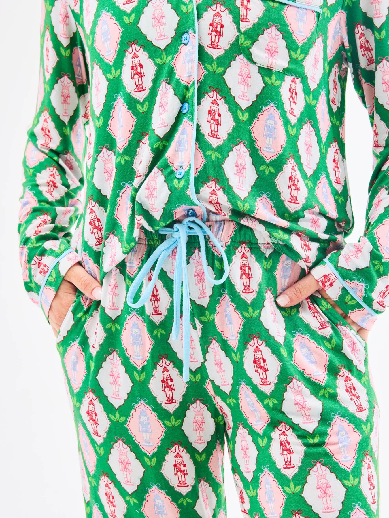 Christmas pajamas, christmas pjs, nutcracker pjs, holiday pjs, button down pj set, holiday pajama set