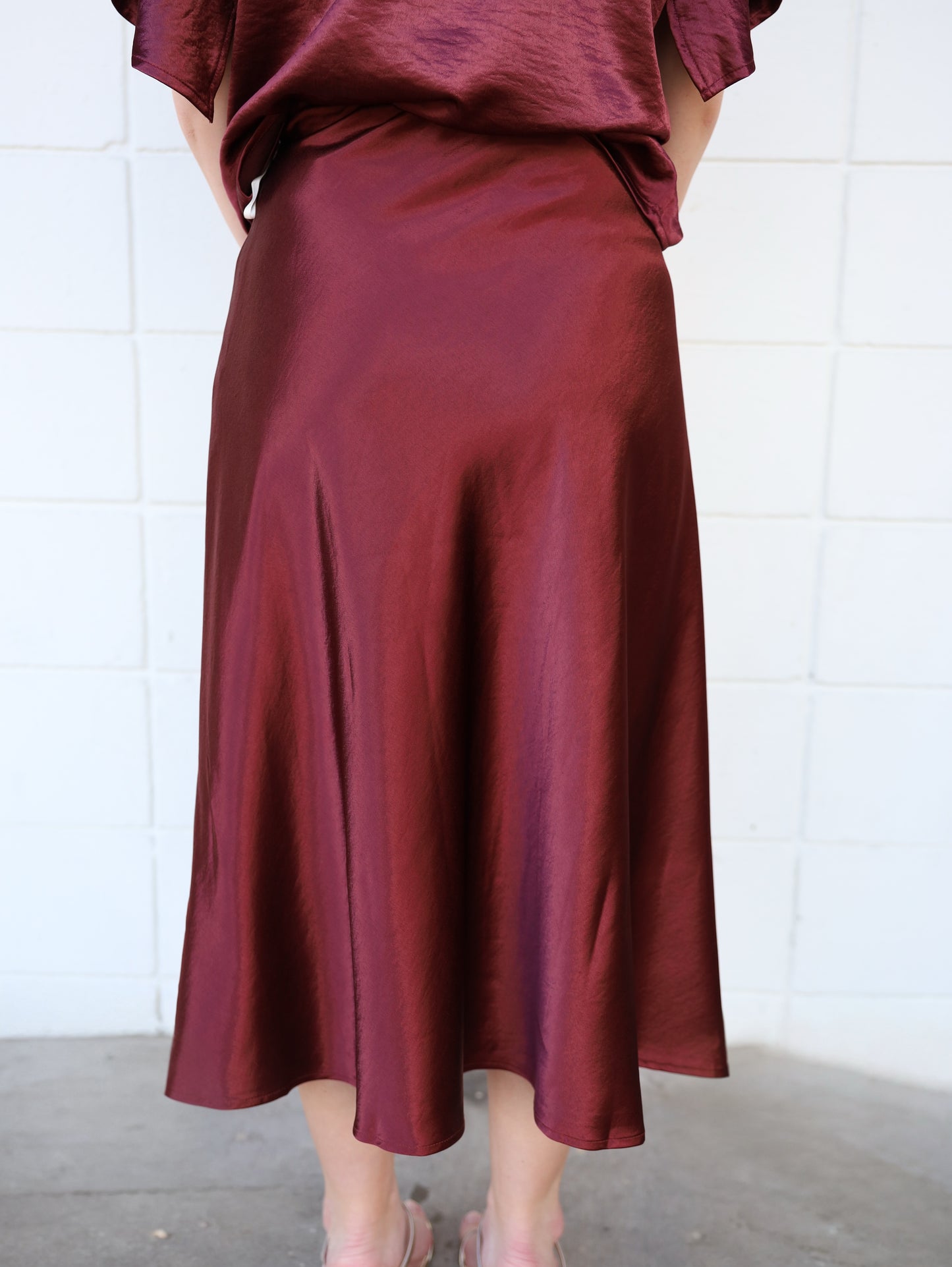 Maria Satin Skirt