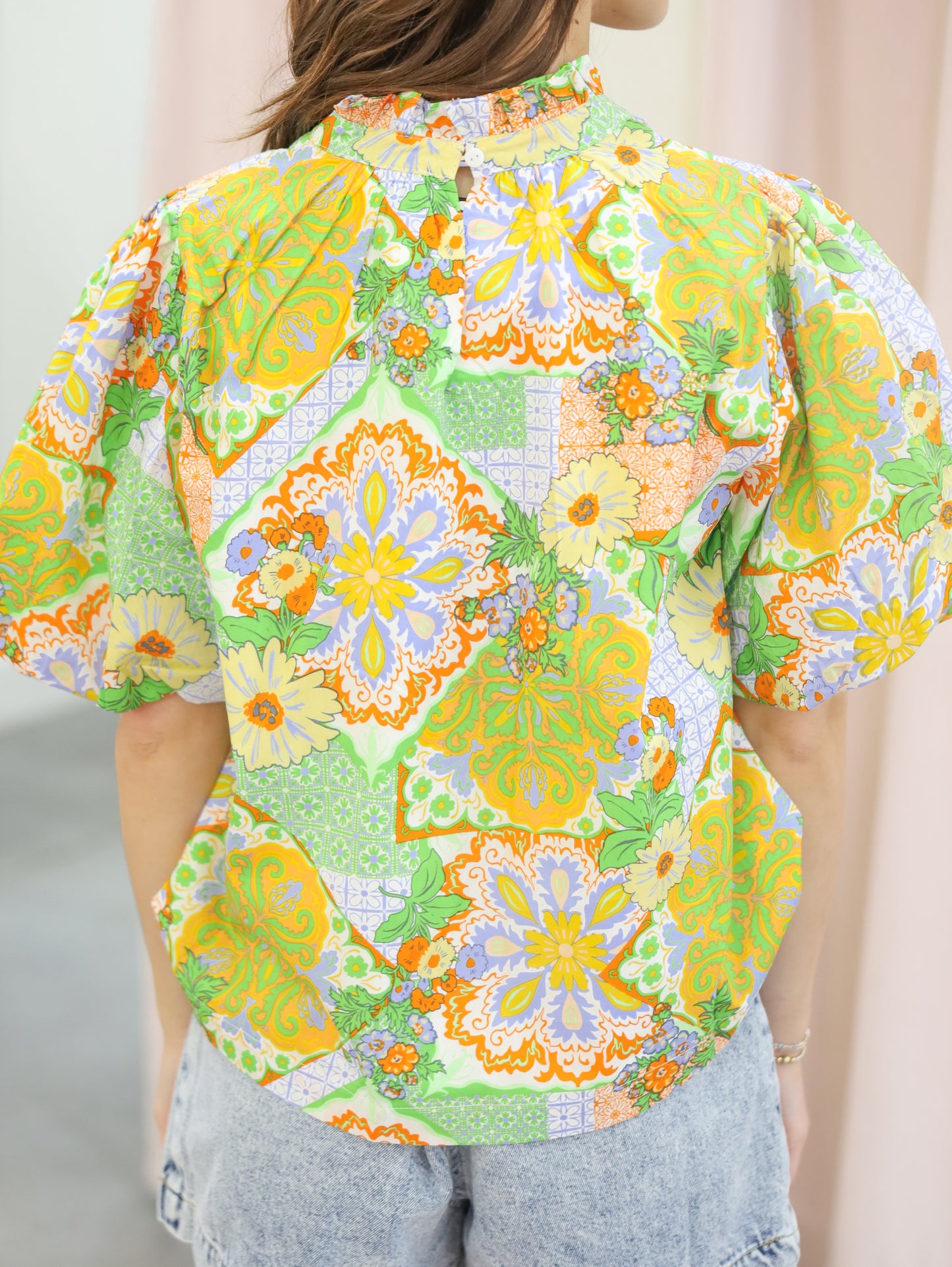 Rowan Floral Embroidered Trim Blouse