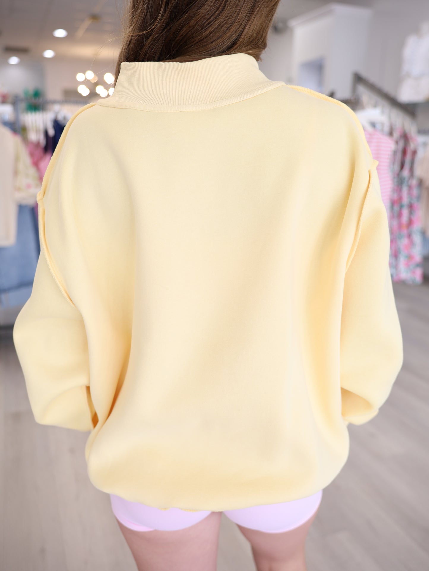 Reversible Mock Neck Sweatshirt