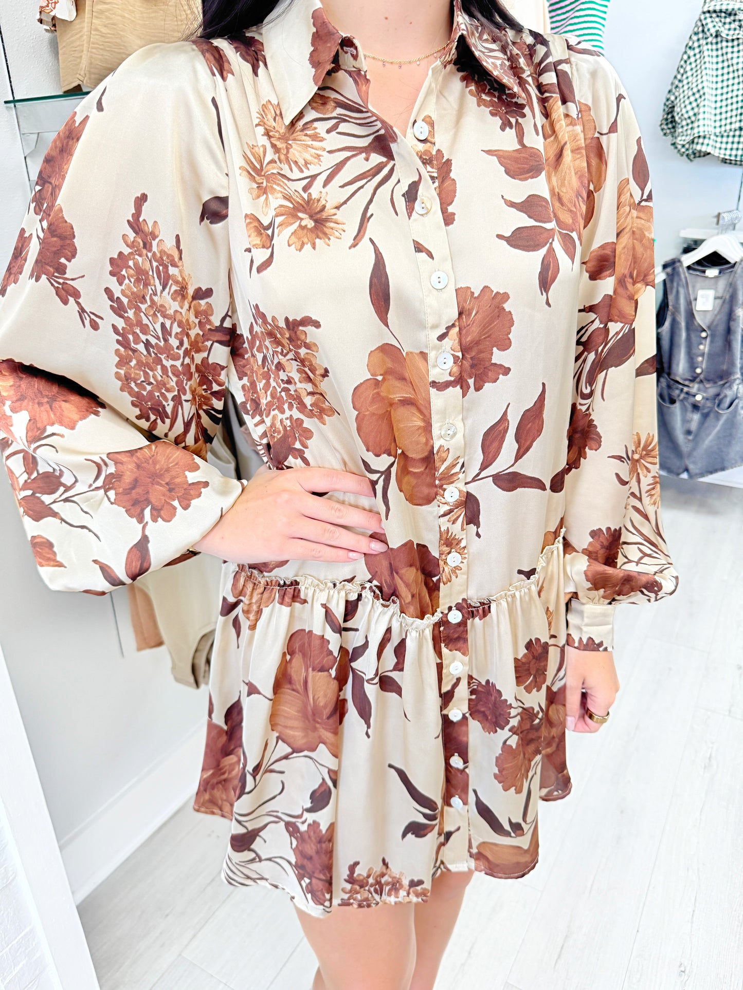 Reina Satin Dress