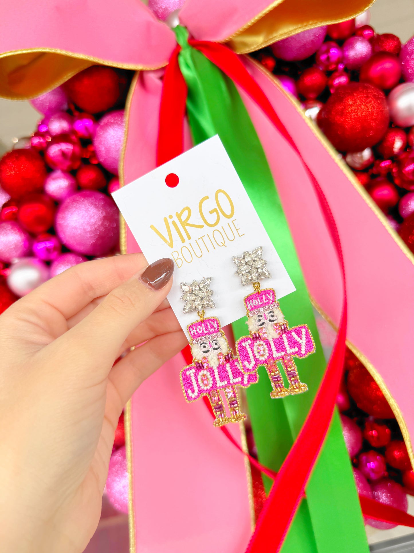 Holly Jolly Nutcracker Earring