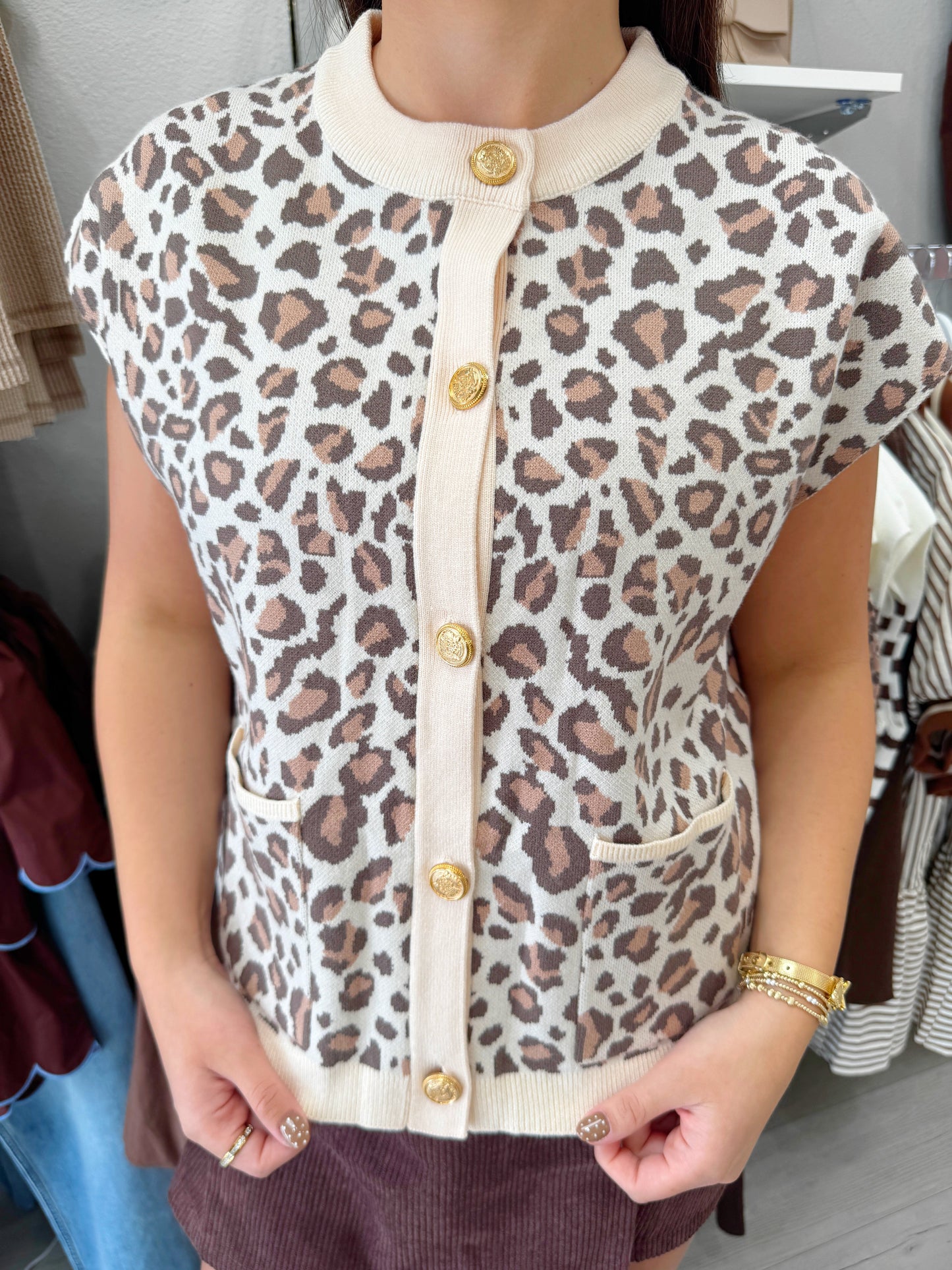 Button Down Sweater Vest