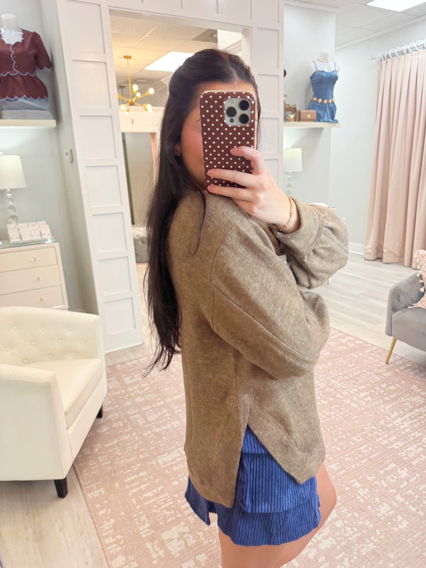 Brushed High Low Sweater