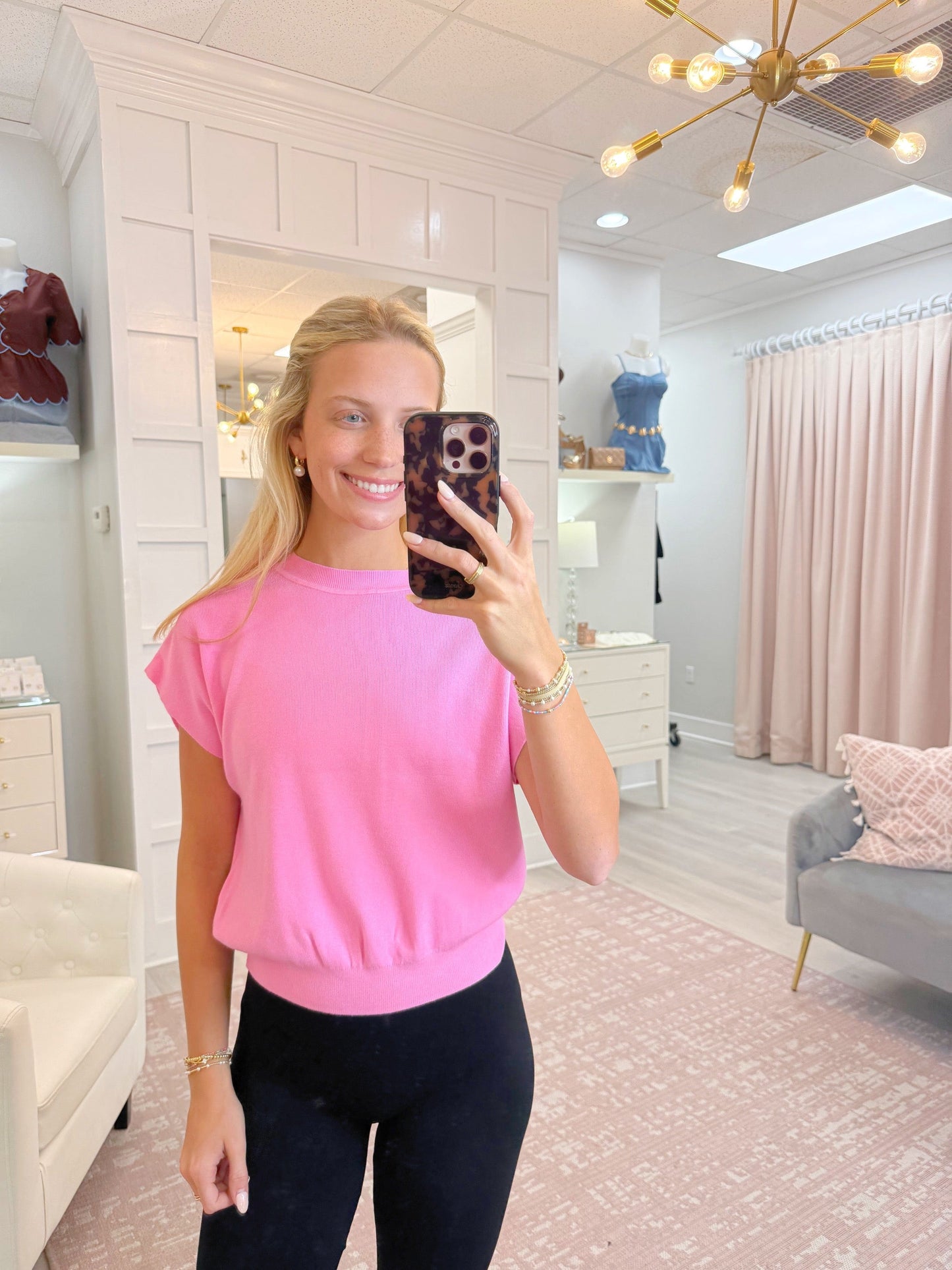 Short Sleeve Dolman Sweater