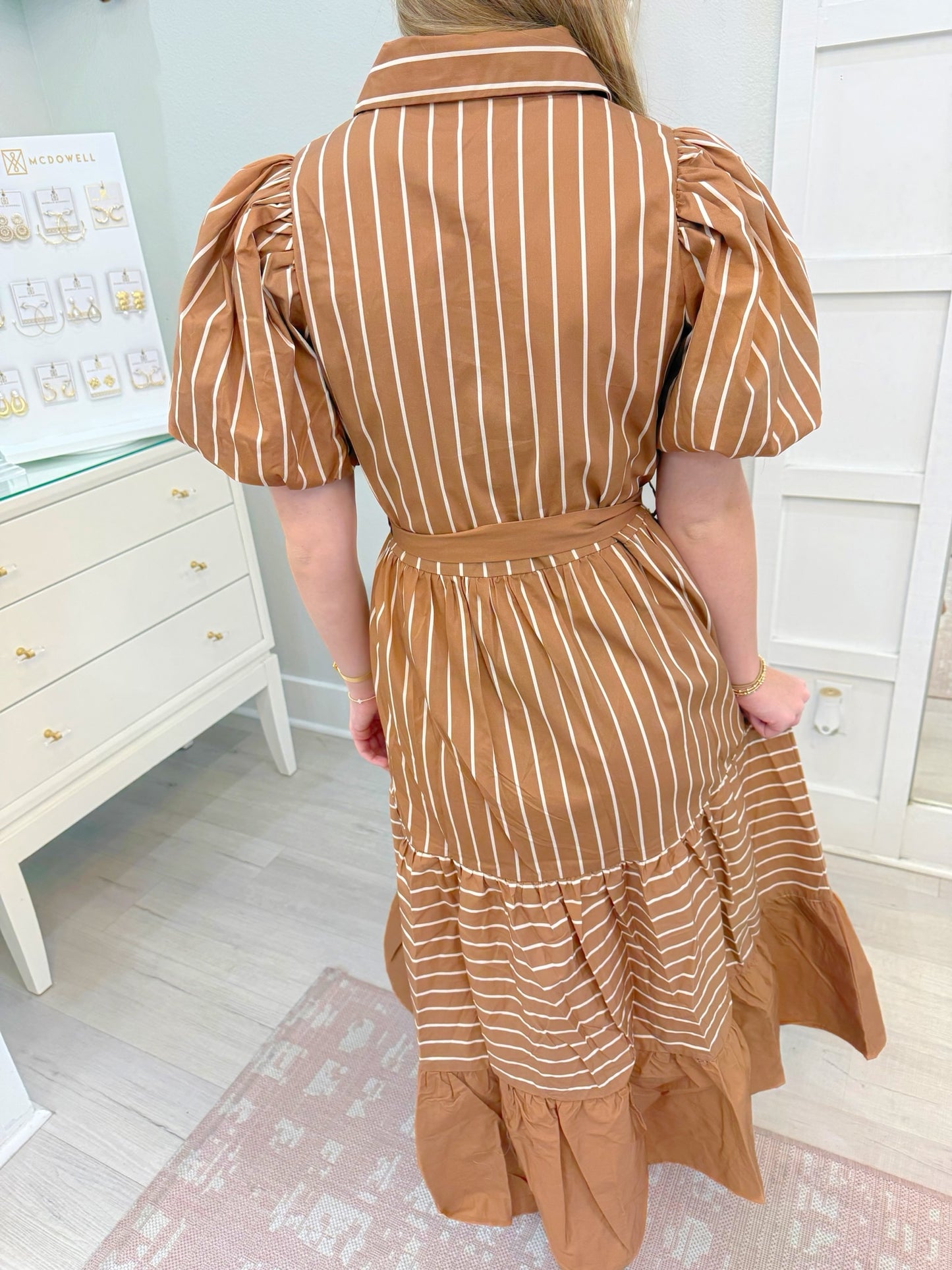 Striped Collared Dress