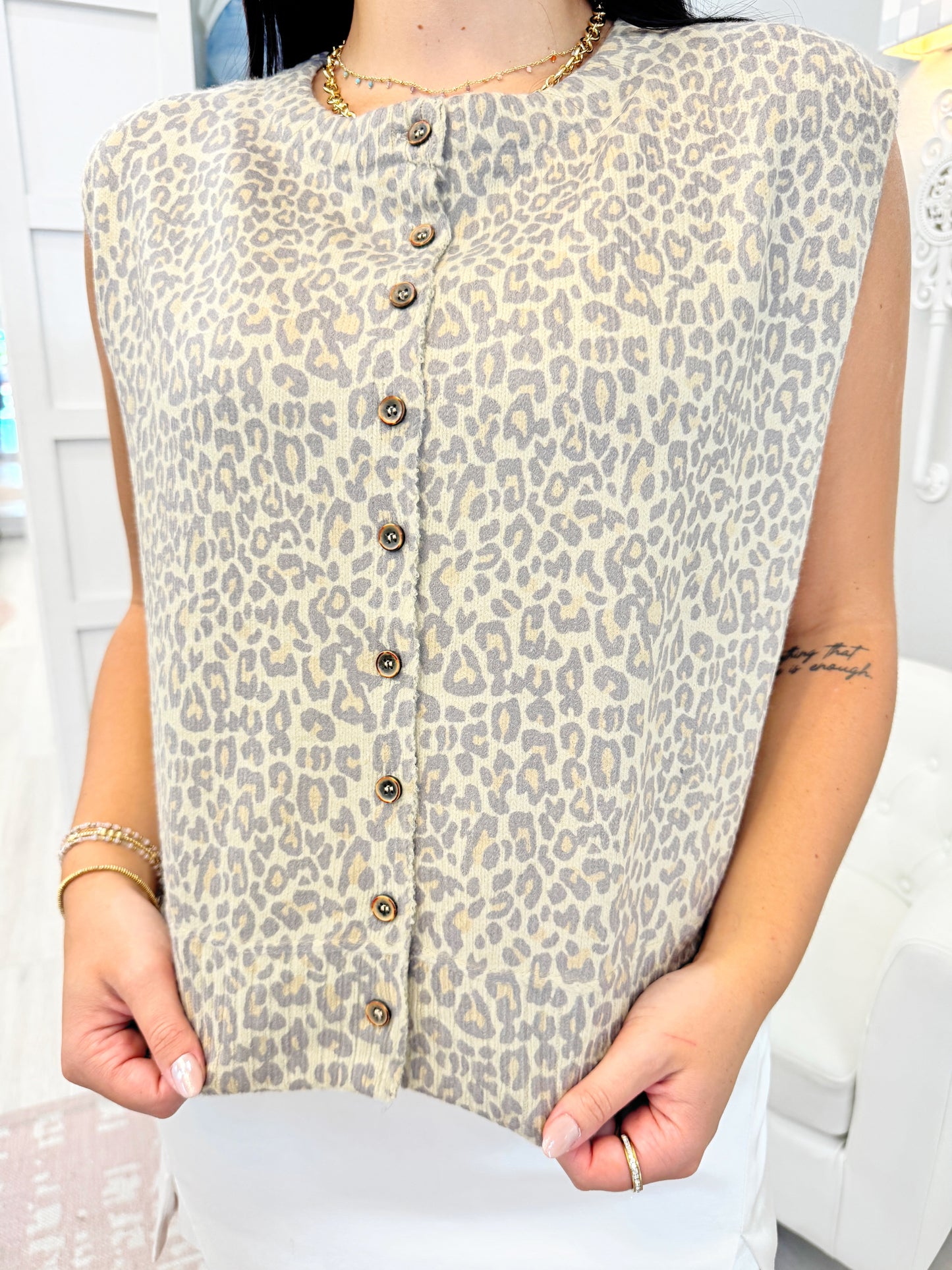 Leopard Vest Top