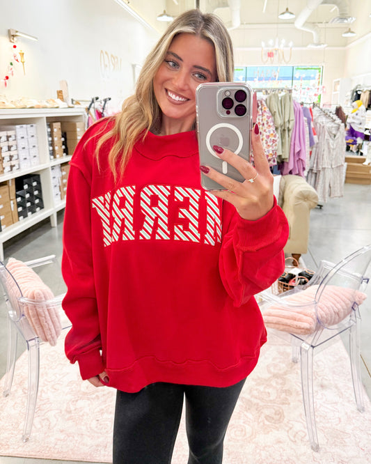 Merry Mock Neck Sweatshirt