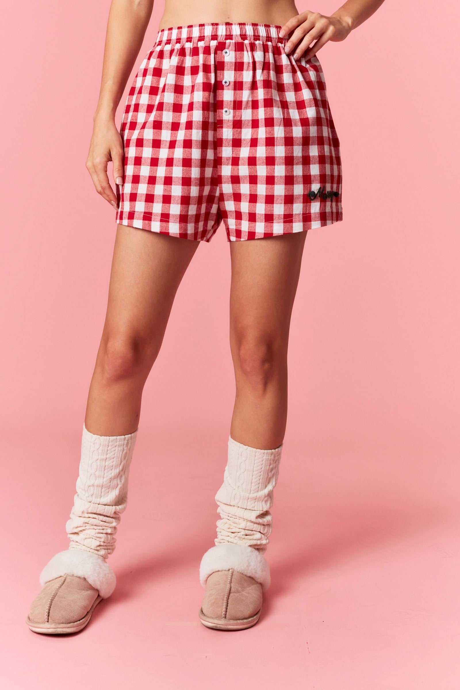 holiday shorts, gingham shorts, trending boxer shorts
