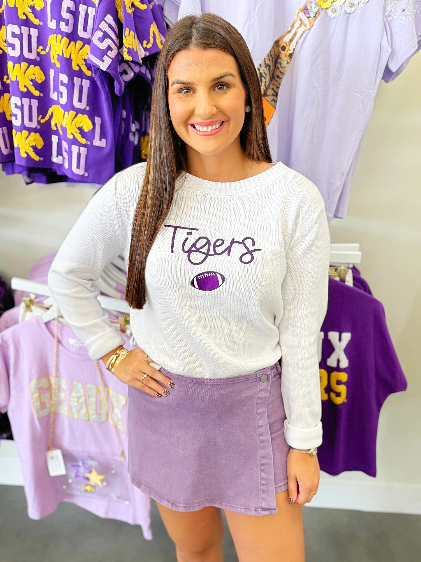 Tiger Script Sweater