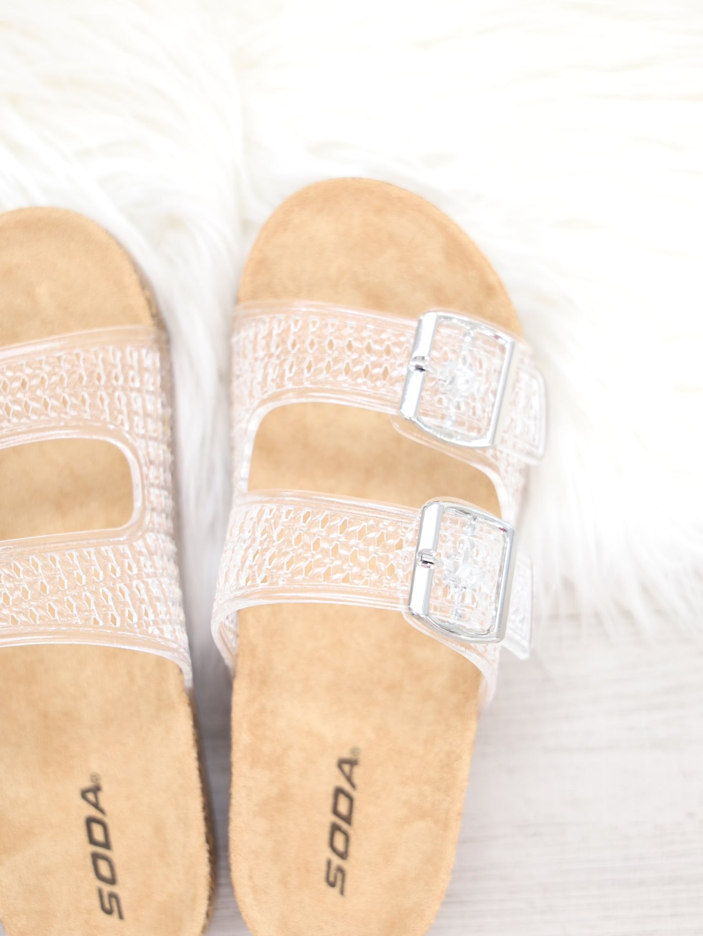 Clear Slip On Sandals