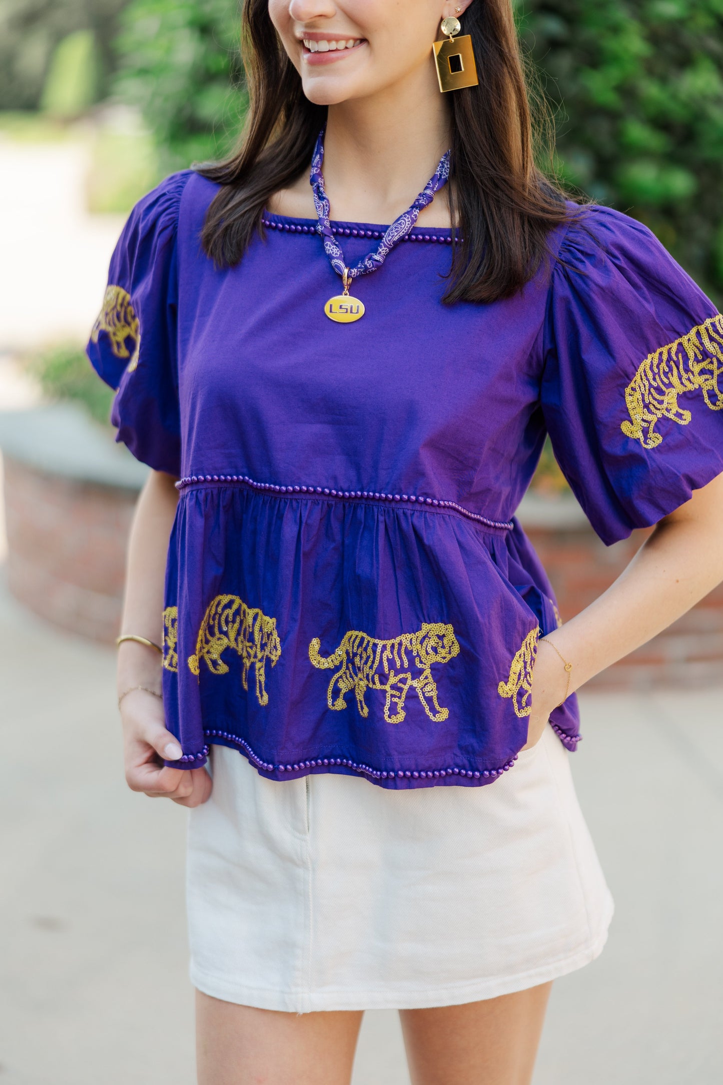 The Puff Sleeve Peplum Top