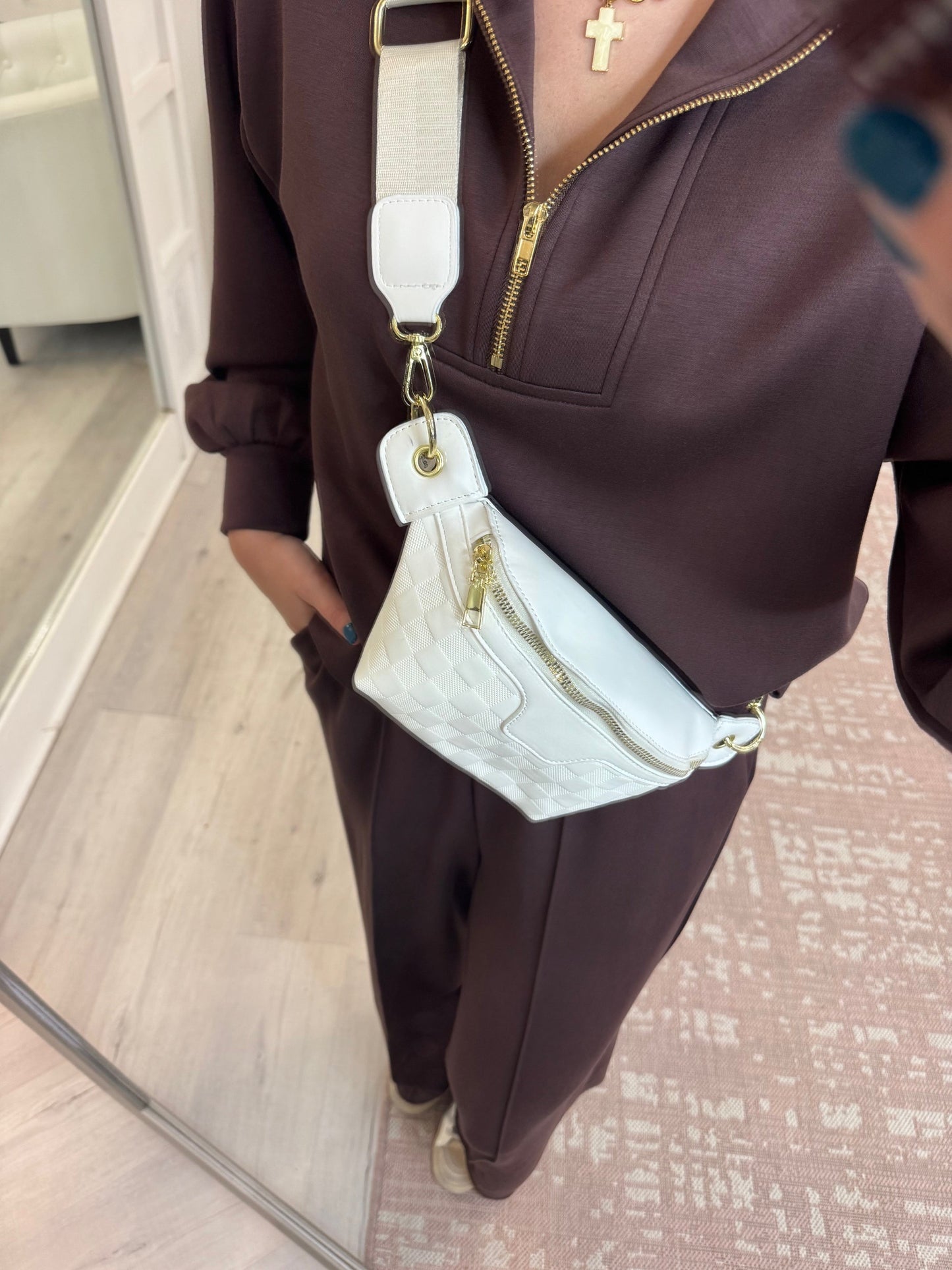 Checkered Crossbody Bag