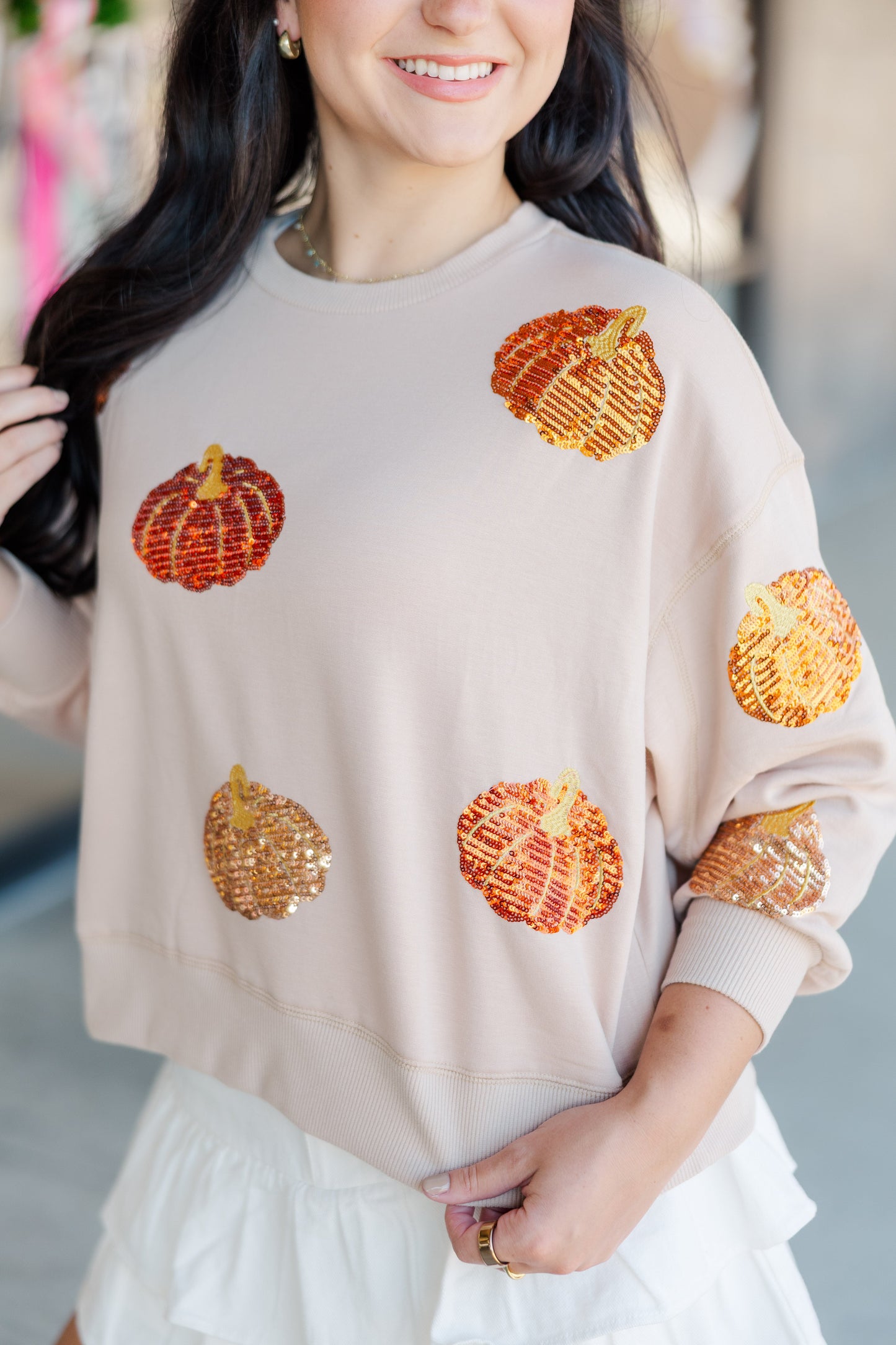 Millie Traditional Pumpkin Sweatshirt