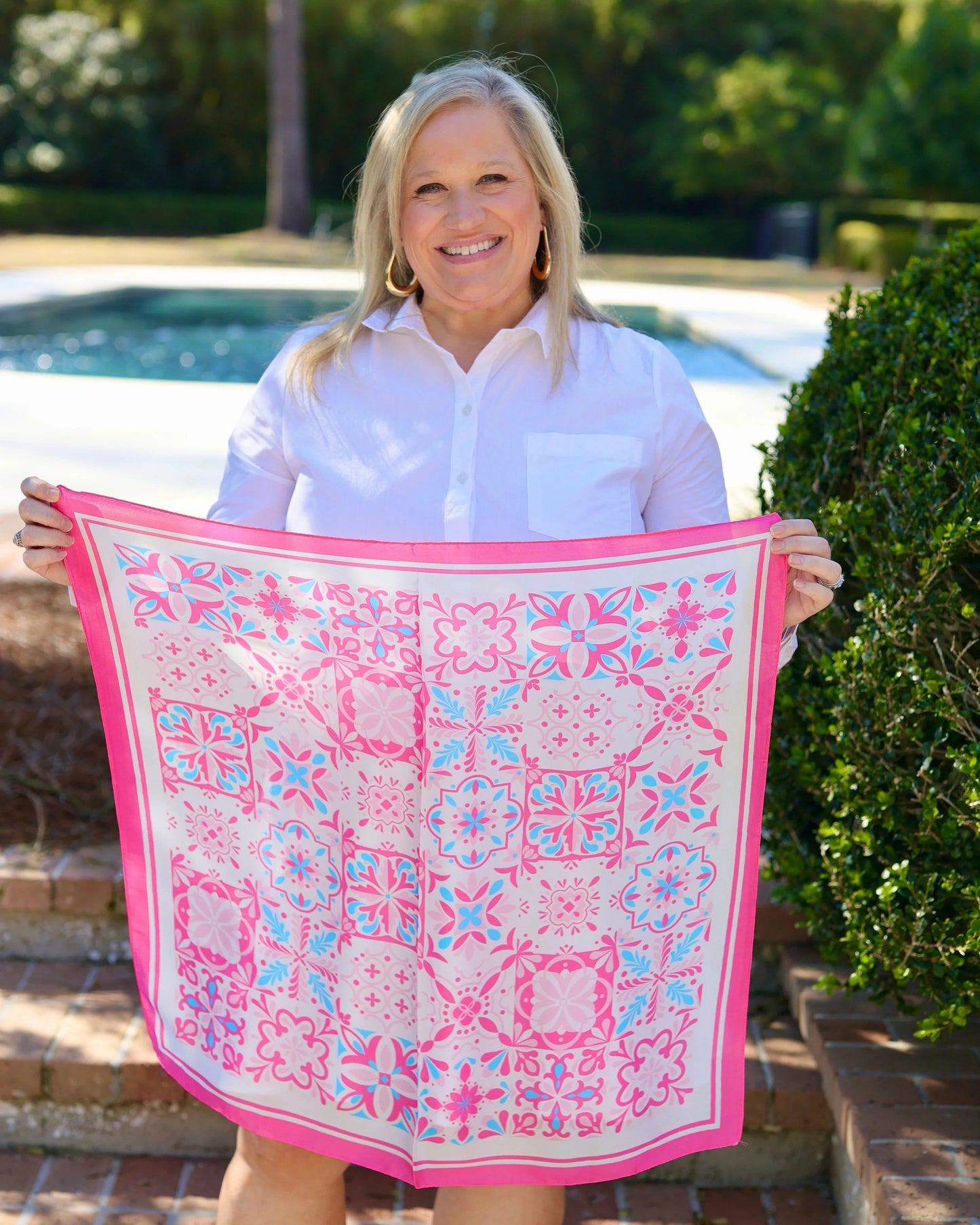 Sorrento Mosaic Print Scarf