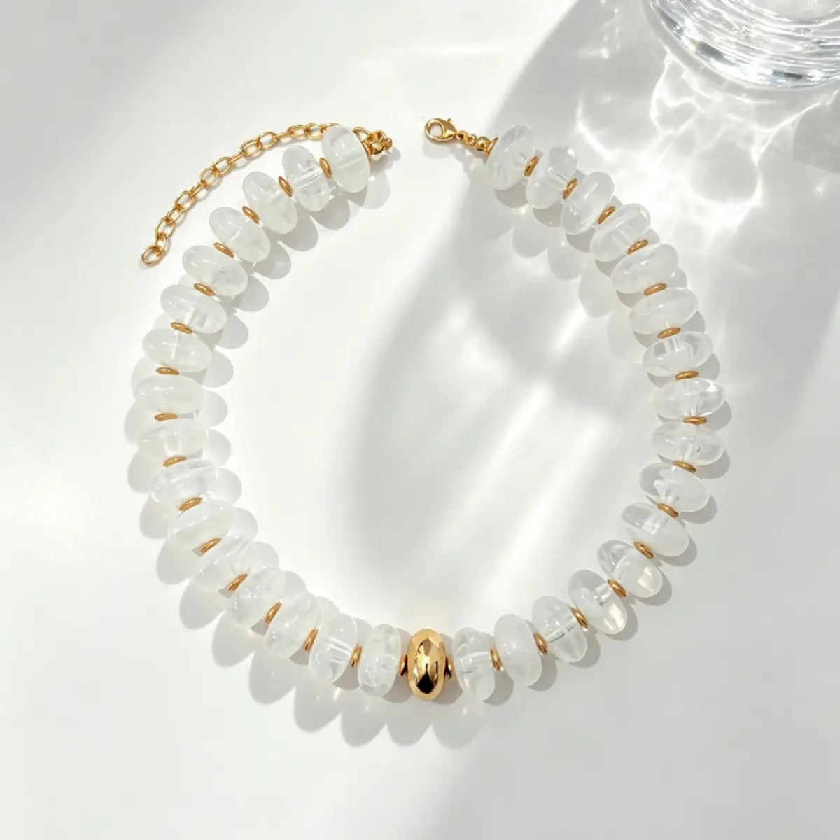 Oversized Resin Beaded Necklace