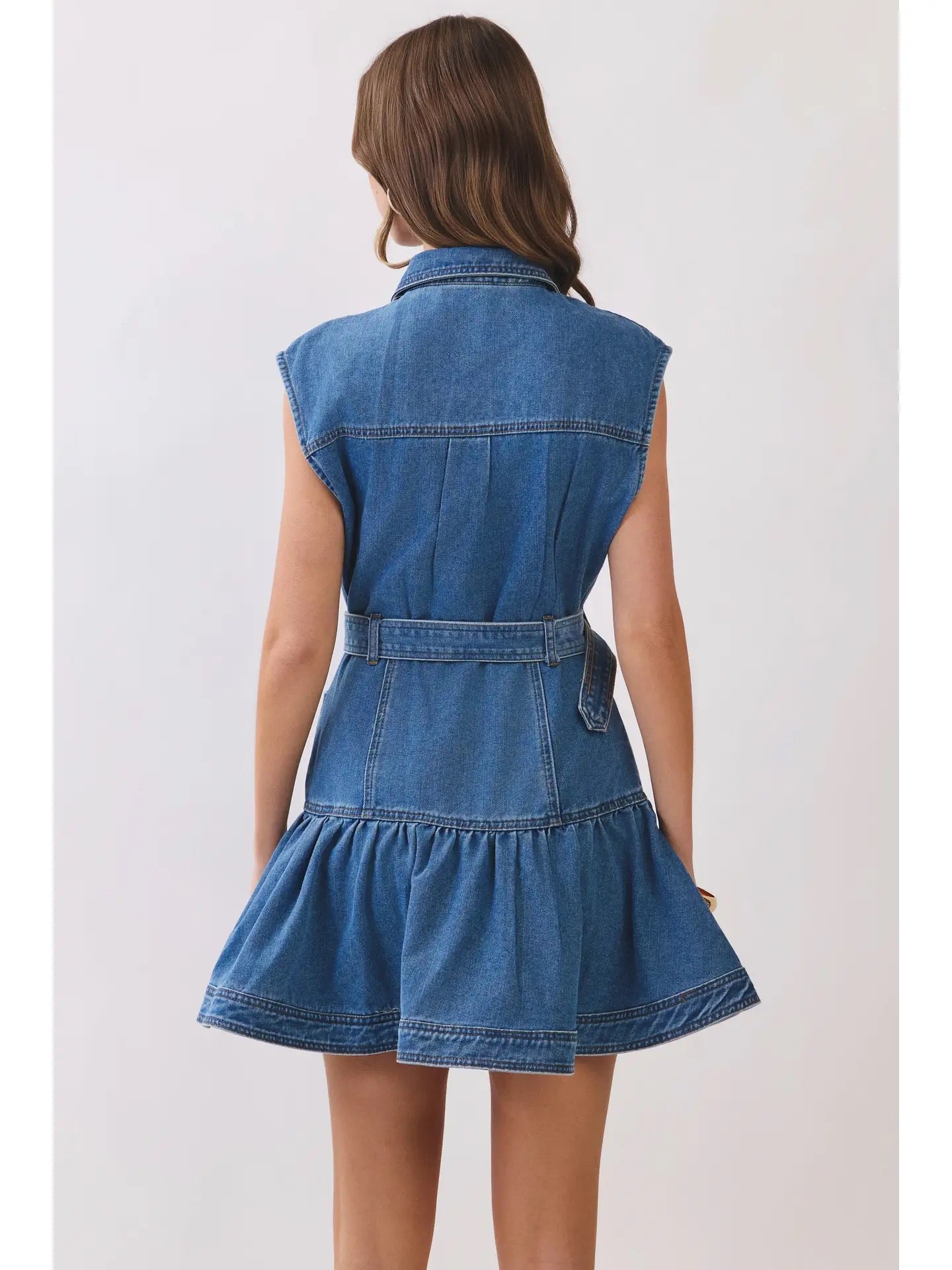 Daniela Denim Belted Dress