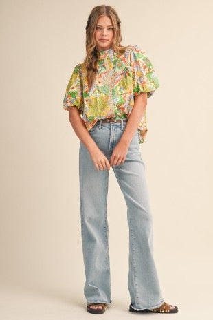 Rowan Floral Embroidered Trim Blouse
