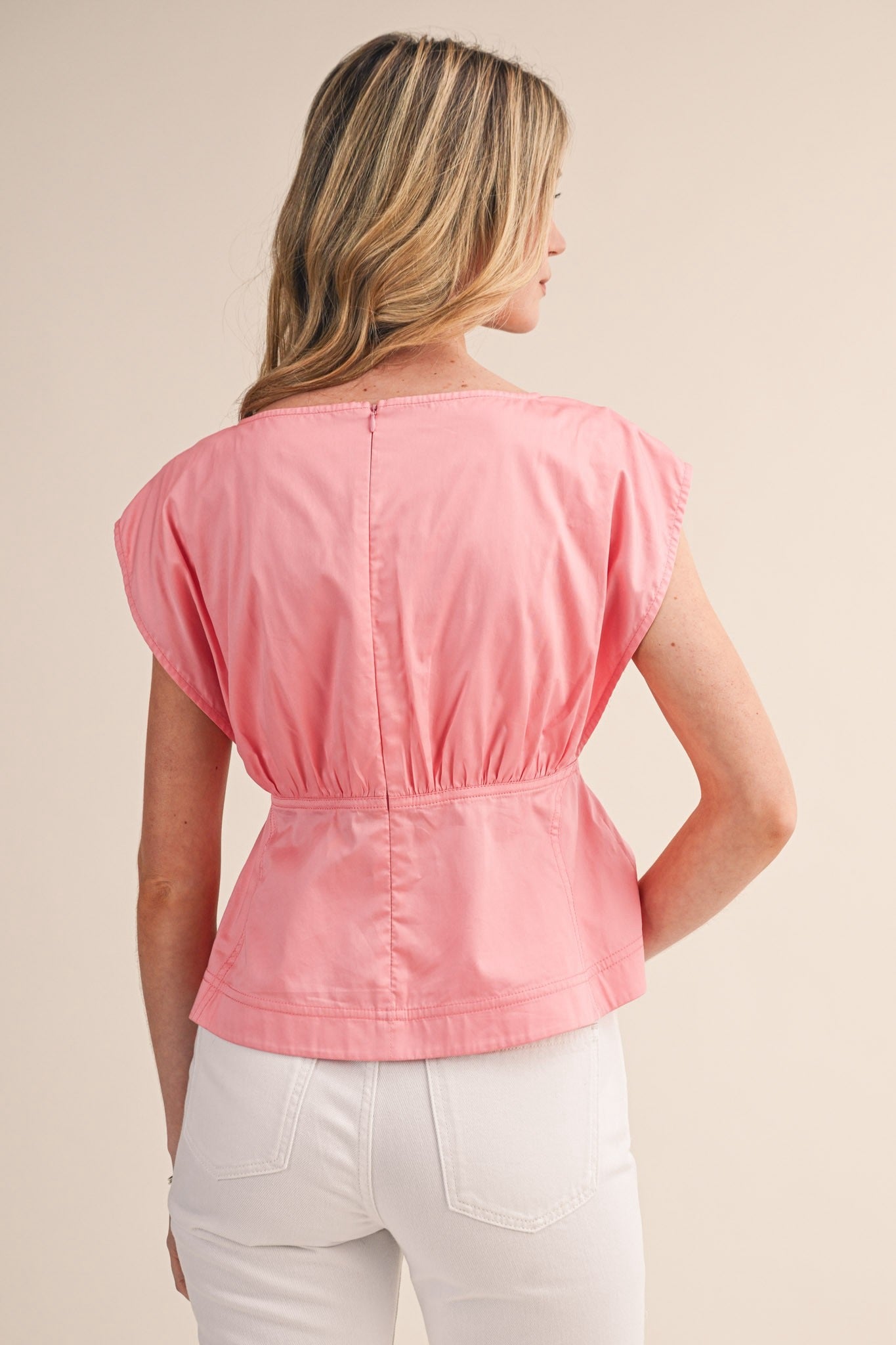 Regina Boatneck Peplum Top