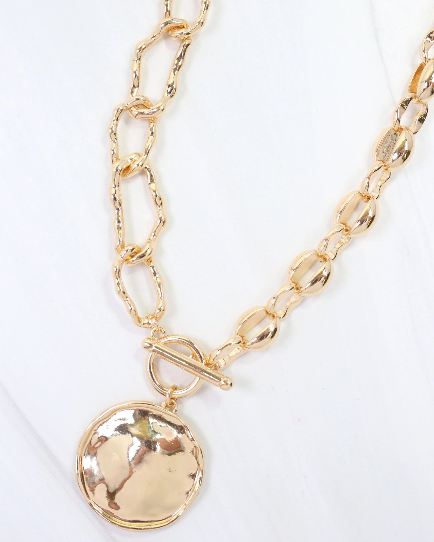 Dickinson Link Circle Pendant Necklace