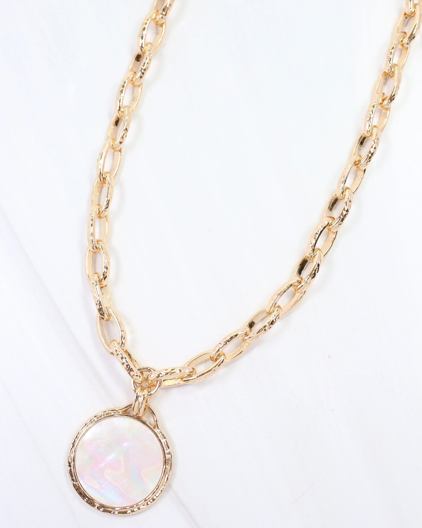 Milan Mother of Pearl Link Necklace