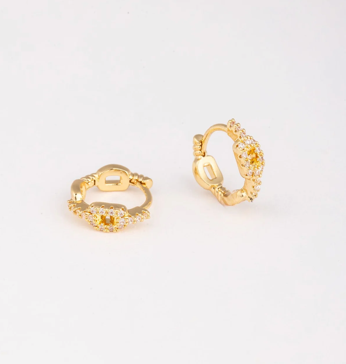 Earrings, hoop earrings, stoned hoop earrings, simple hoop earrings, everyday hoops