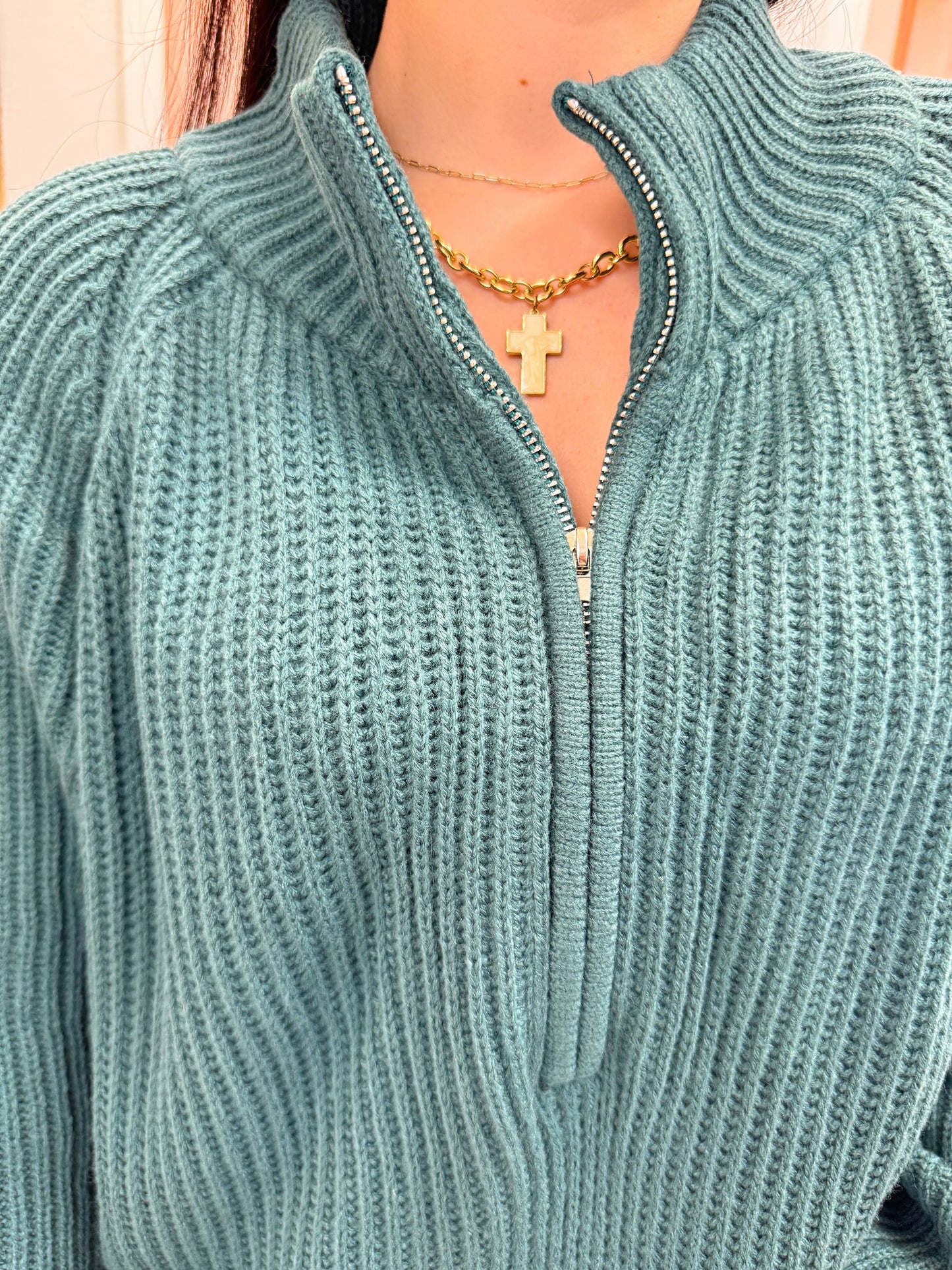 Long sleeve sweater, half zip sweater, pullover sweater, fantastic fawn, peach love, half zip sweater, girly half zip sweater, girly top, boutique sweater, womens half zip sweater, womens long sleeve sweater