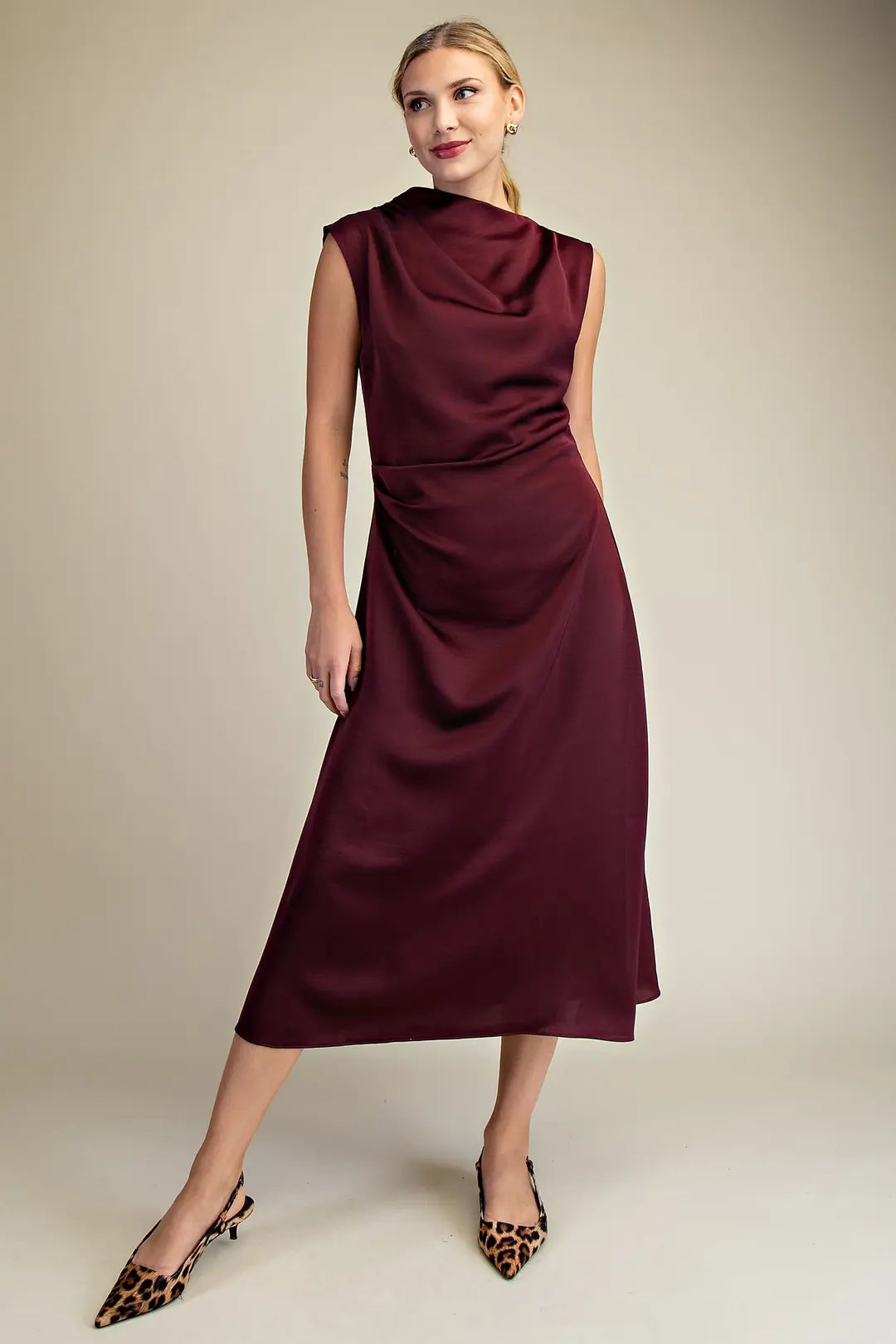 boutique dress, midi dress, fall dress, wedding guest dress