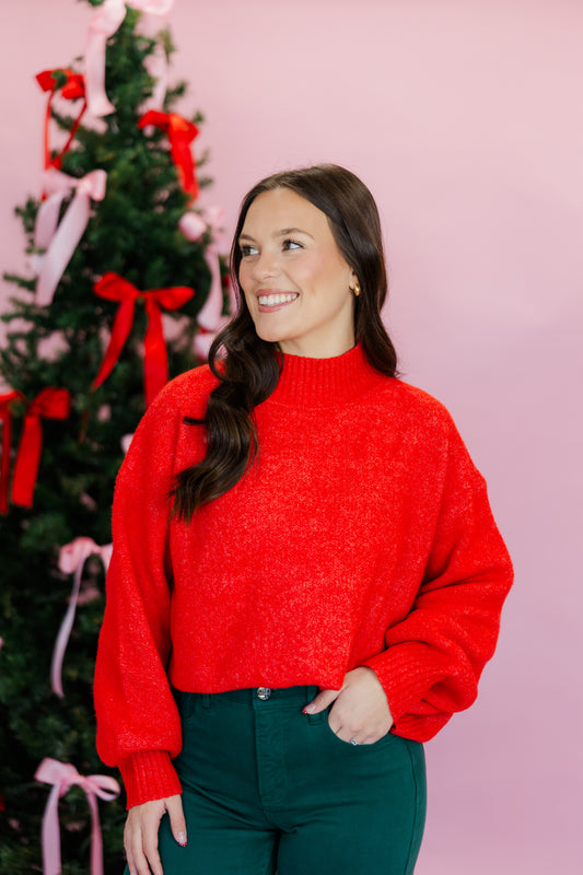 DOORBUSTER Mock Neck L/S Sweater