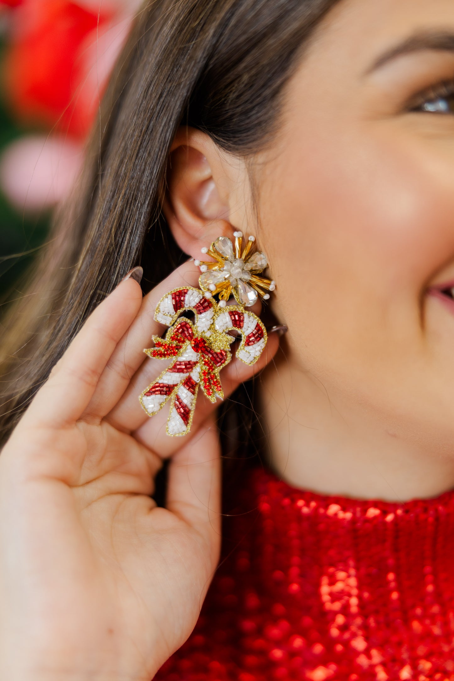 DOORBUSTER Candy Cane Earrings