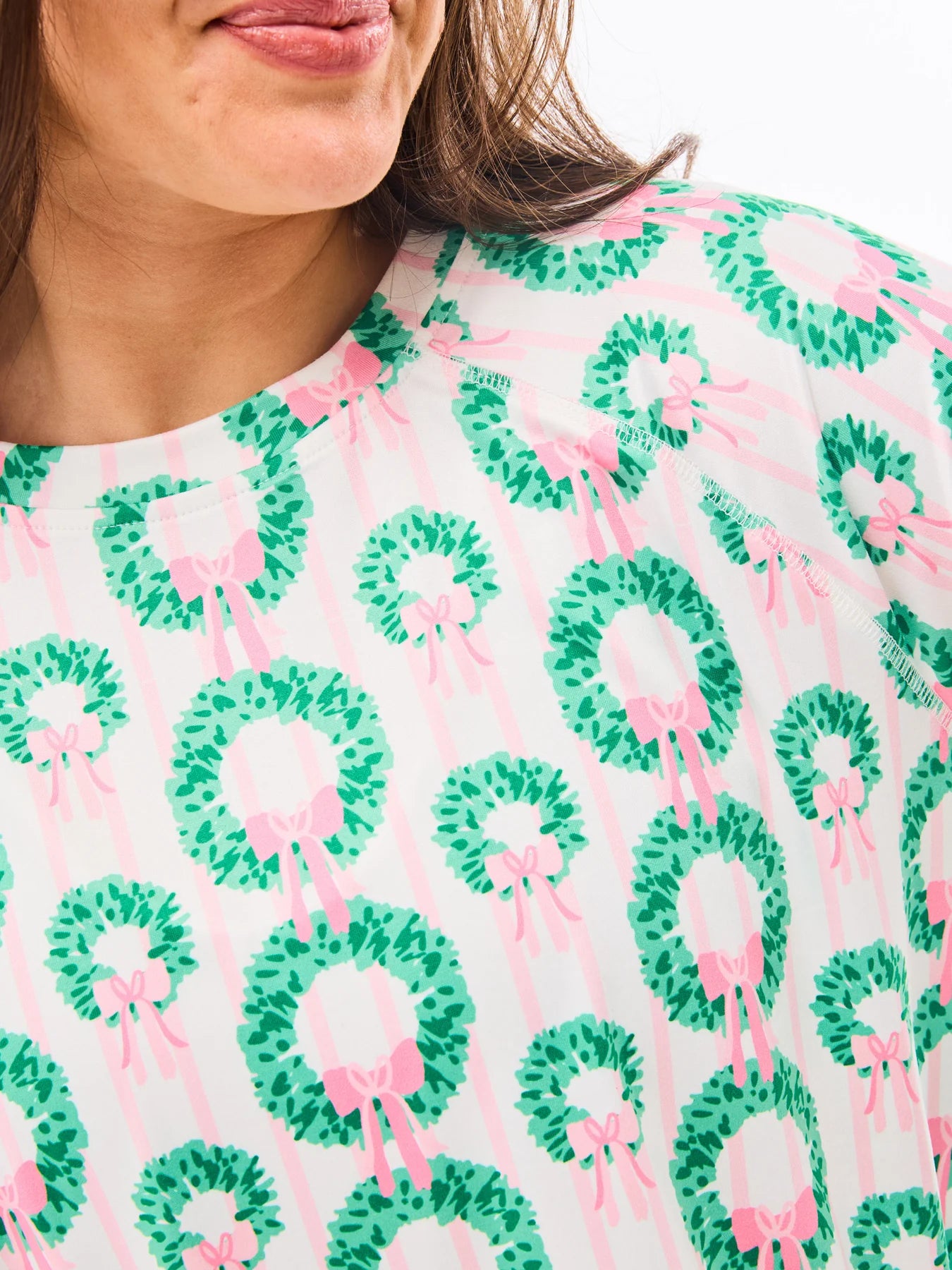 Rosy Wreaths PJ Set