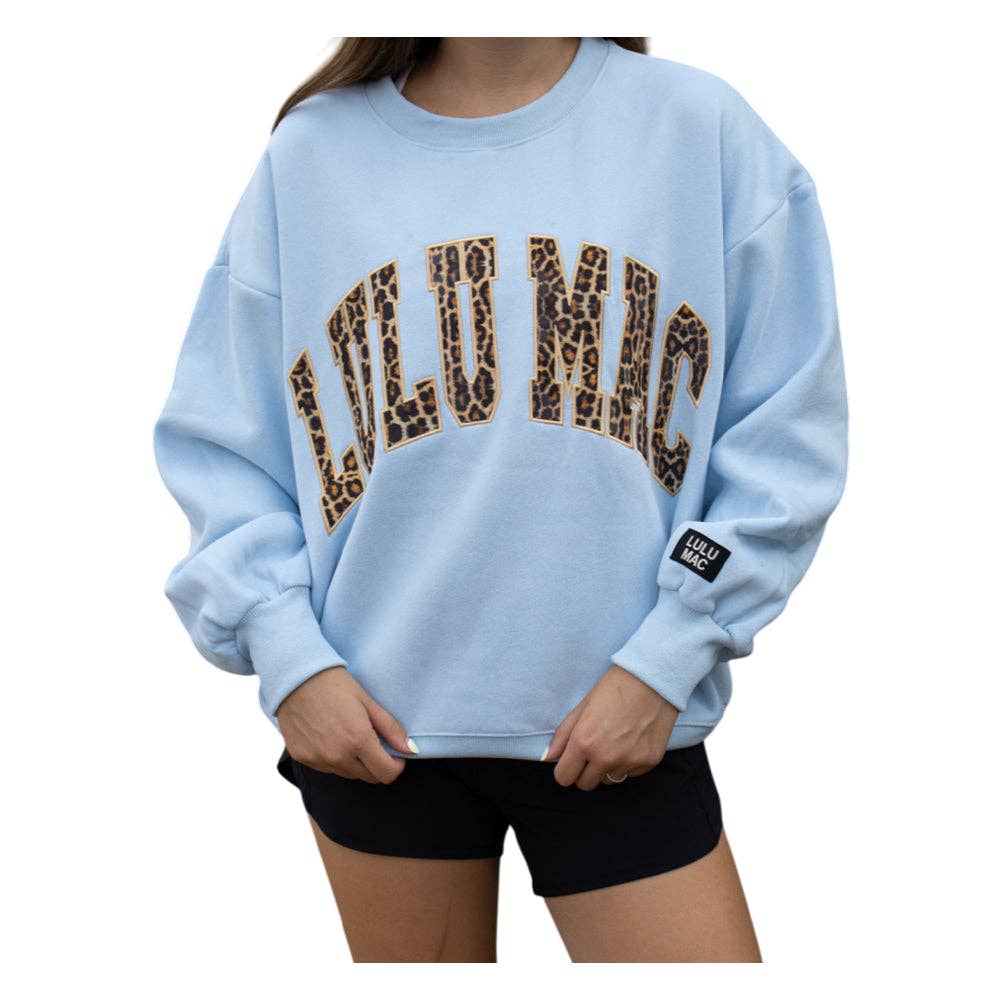 Leopard Stitched Sweatshirt